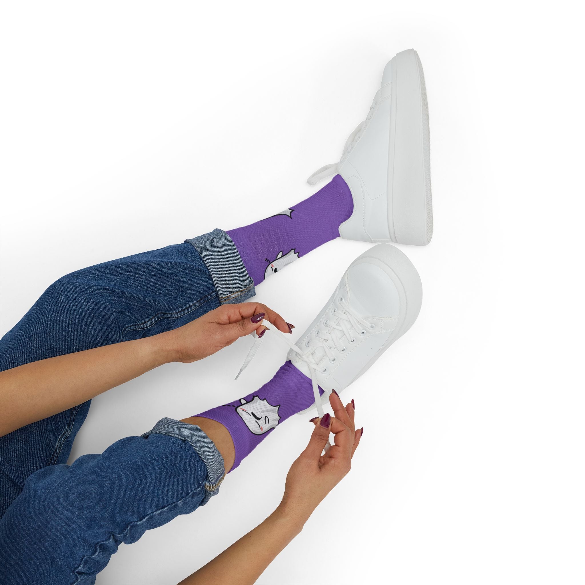 Halloween Warrior Wear - Sleepy Chronic Fatigue Ghost & Pumpkin Socks