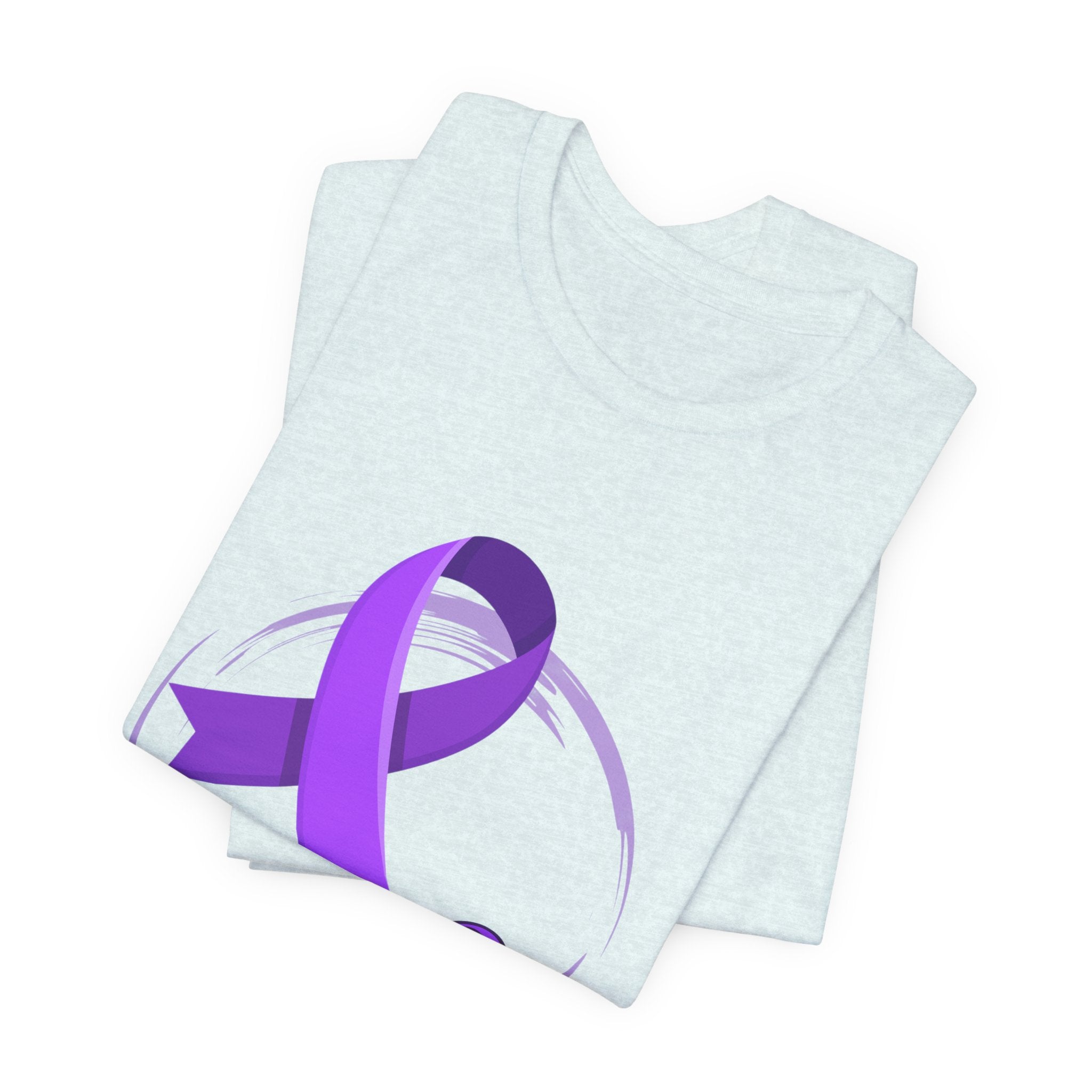 Fibro Warrior Tee — Fibromyalgia Awareness Purple Ribbon T-Shirt