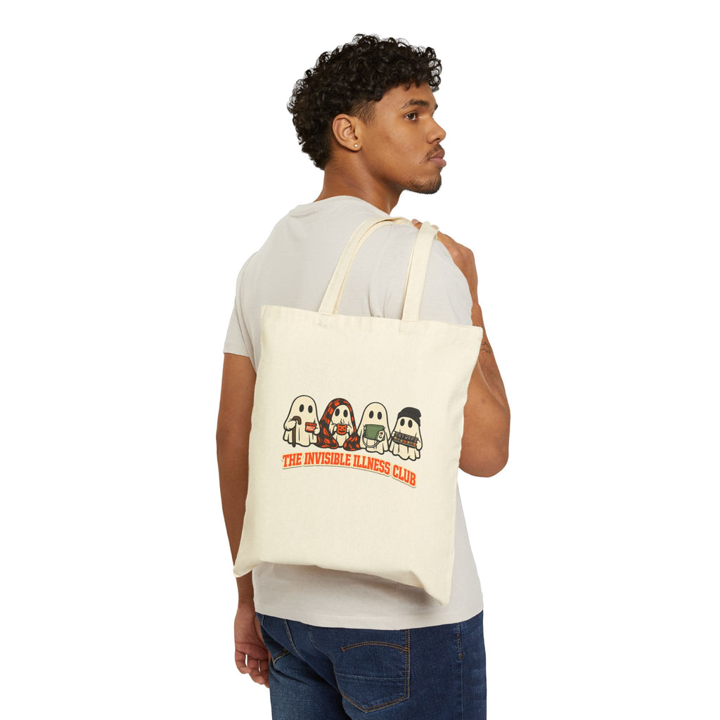 Halloween Warrior Wear - Invisible Illness Club Tote Bag Canvas Tote
