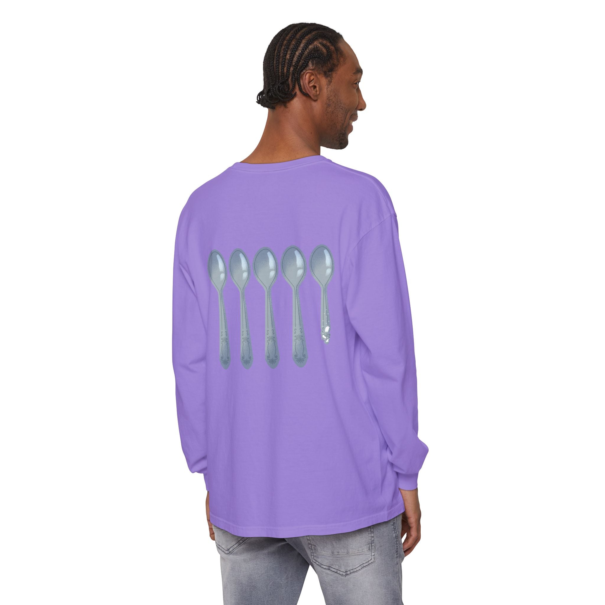 Fibro Warrior Long Sleeve Tee — Chronic Illness Awareness Purple Ribbon