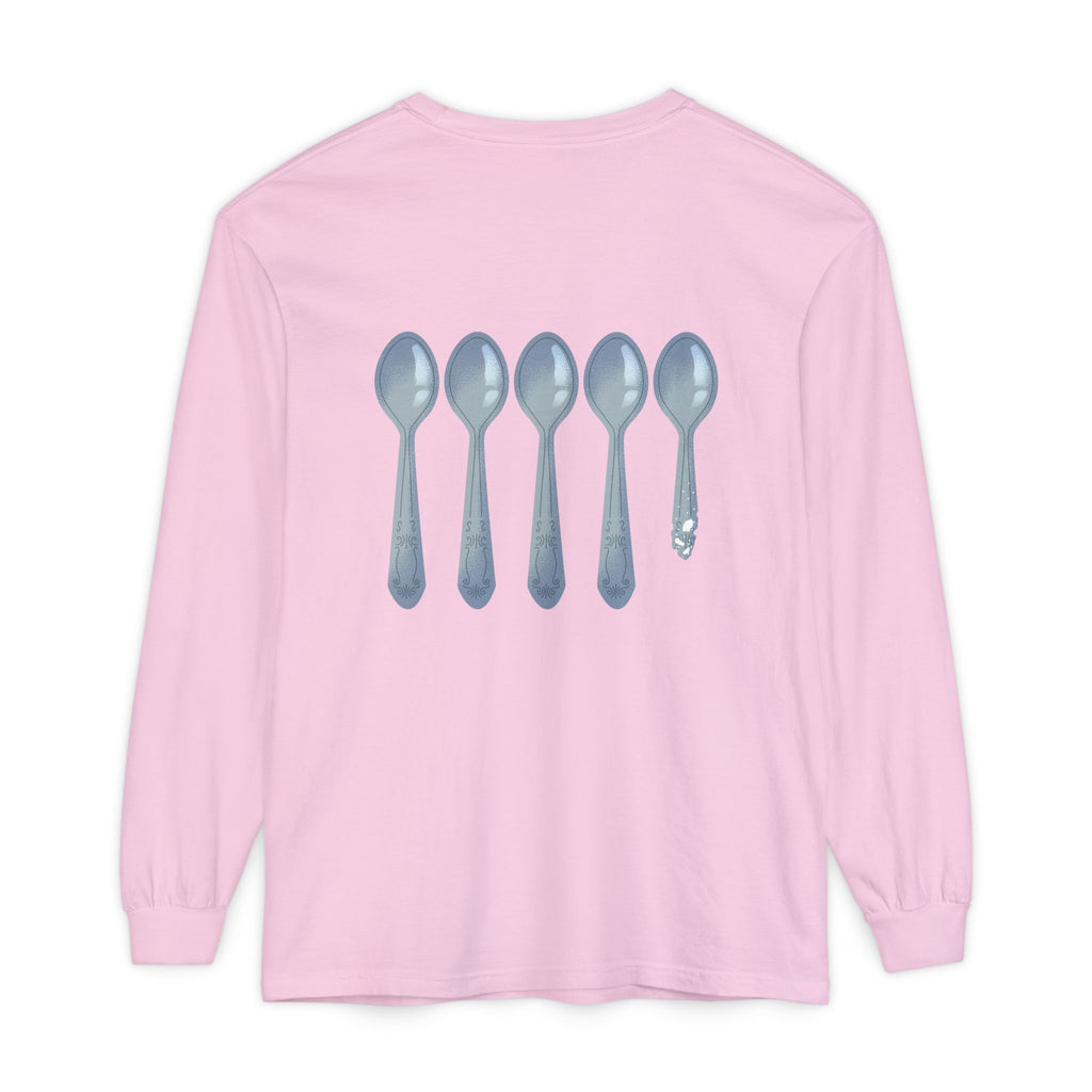 Fibro Warrior Long Sleeve Tee — Chronic Illness Awareness Purple Ribbon