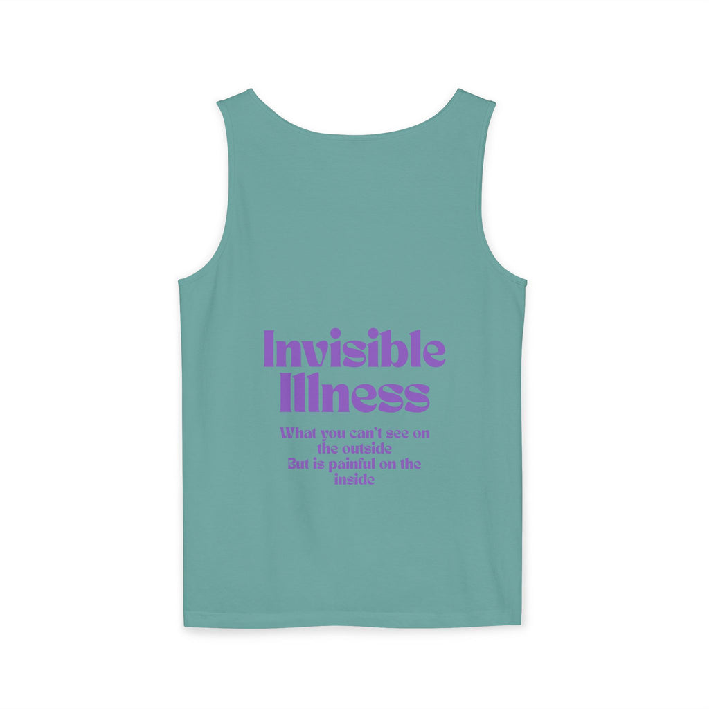 Invisible Illness Awareness Tank Top — Prescription: Rest (Purple Ribbon)
