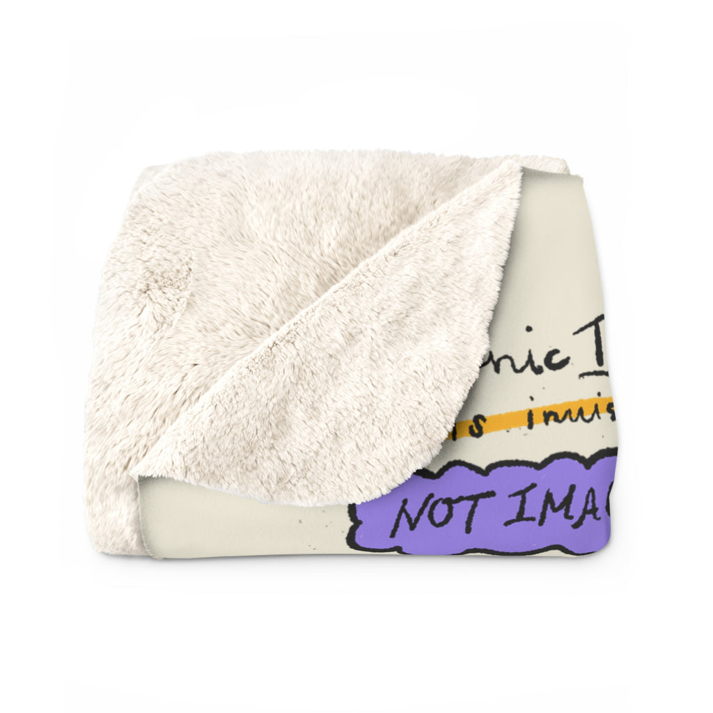Chronic Illness Awareness Sherpa Fleece Blanket — "Prescription: Rest" Comfort Throw