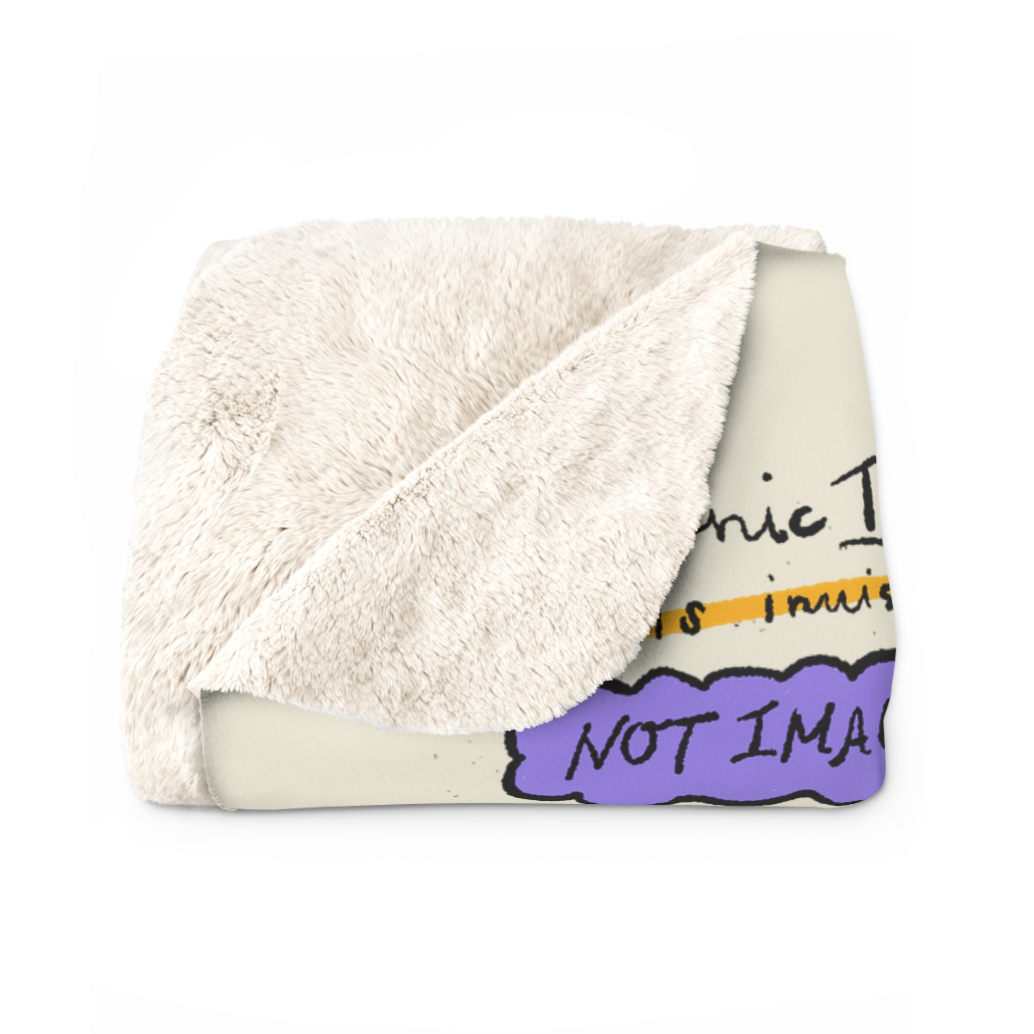 Chronic Illness Awareness Sherpa Fleece Blanket — "Prescription: Rest" Comfort Throw
