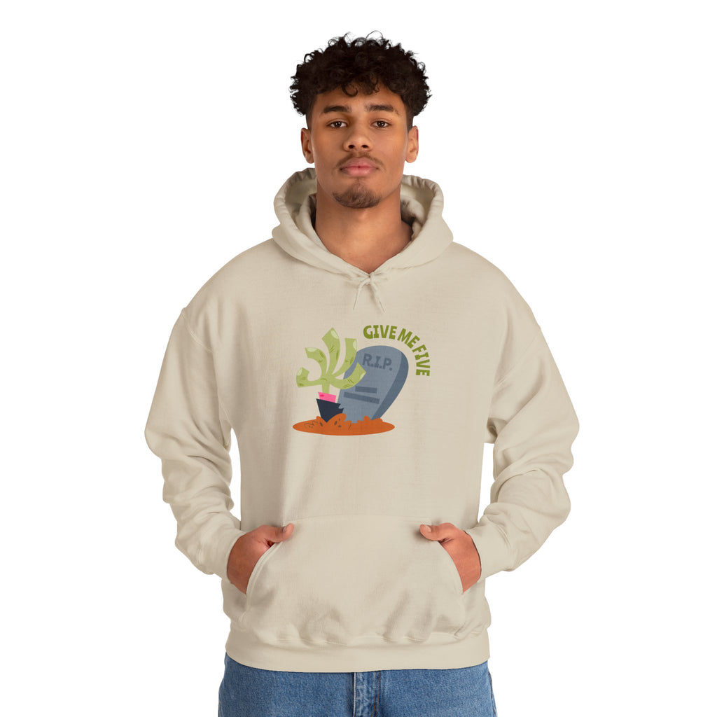 Tombstone Plant Hoodie — "Give Me Five" Cute Goth Pullover