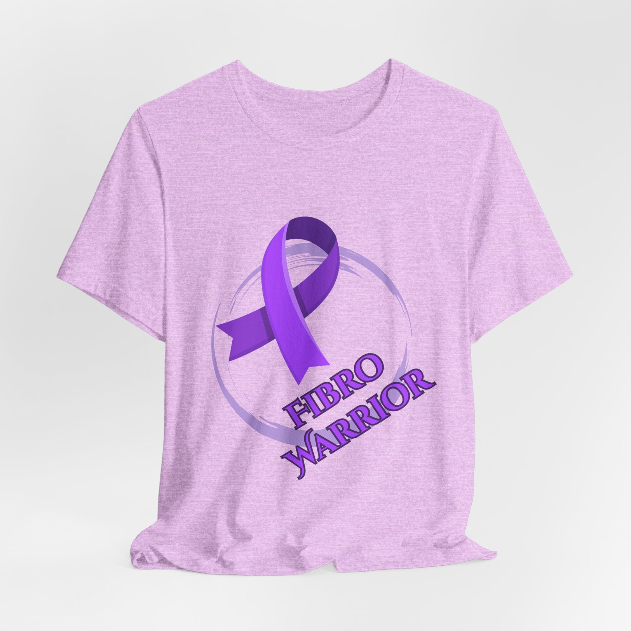 Fibro Warrior Tee — Fibromyalgia Awareness Purple Ribbon T-Shirt