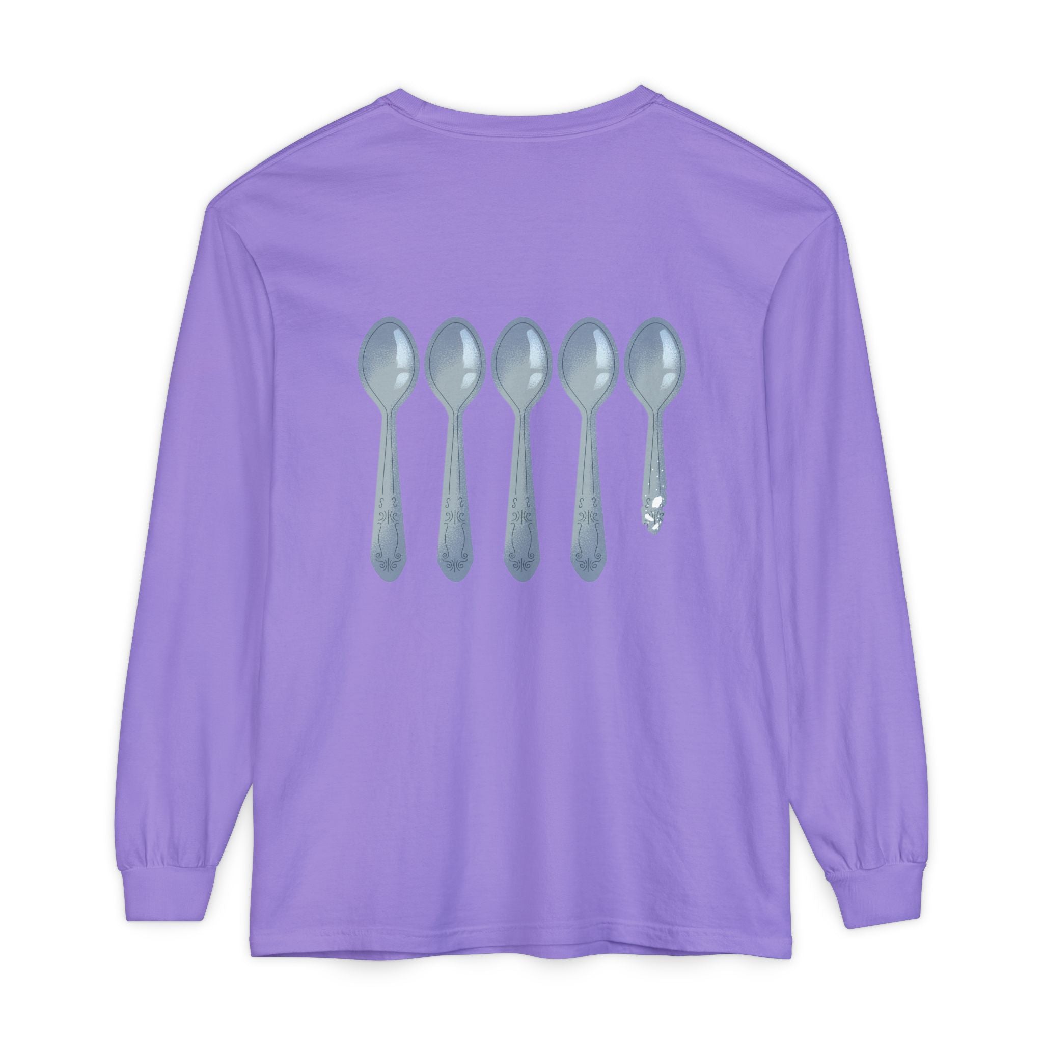 Fibro Warrior Long Sleeve Tee — Chronic Illness Awareness Purple Ribbon