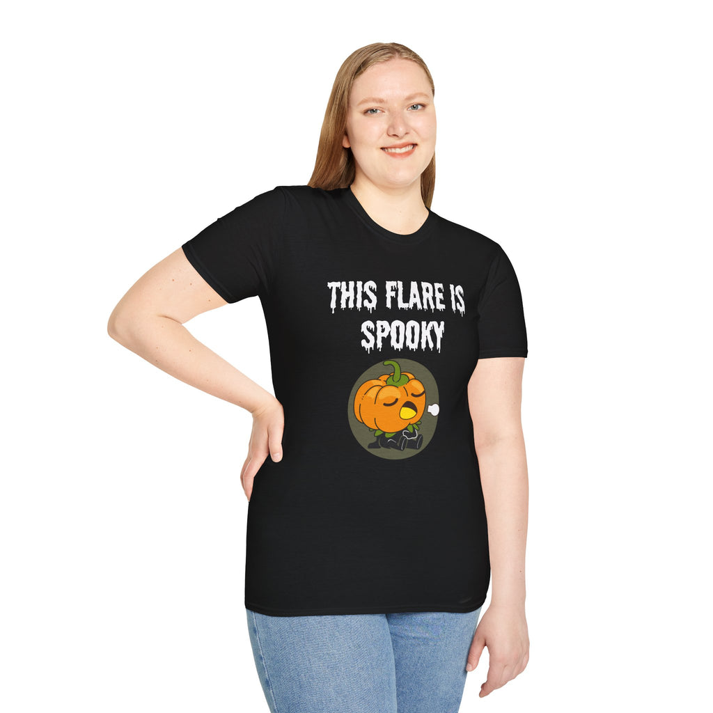 Halloween Warrior Wear - "This Flare Is Spooky" T‑Shirt