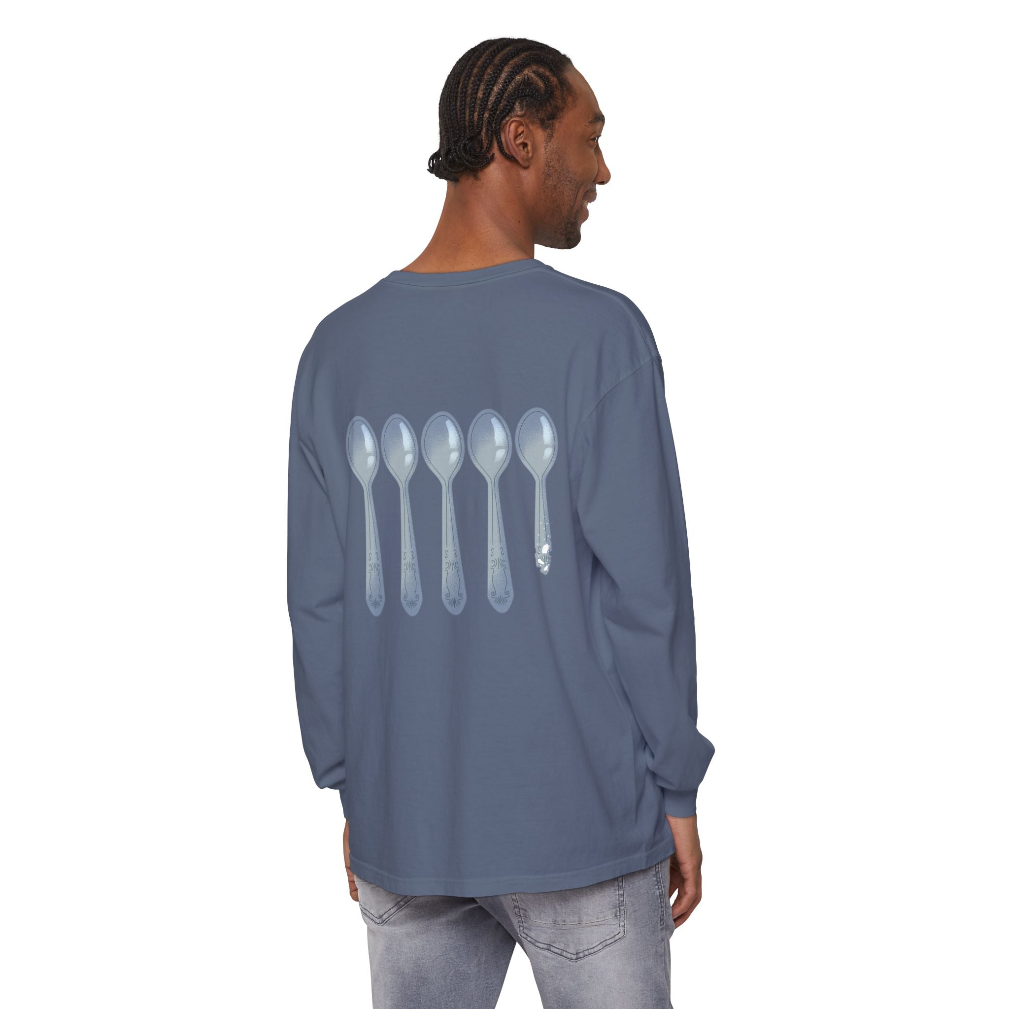 Fibro Warrior Long Sleeve Tee — Chronic Illness Awareness Purple Ribbon