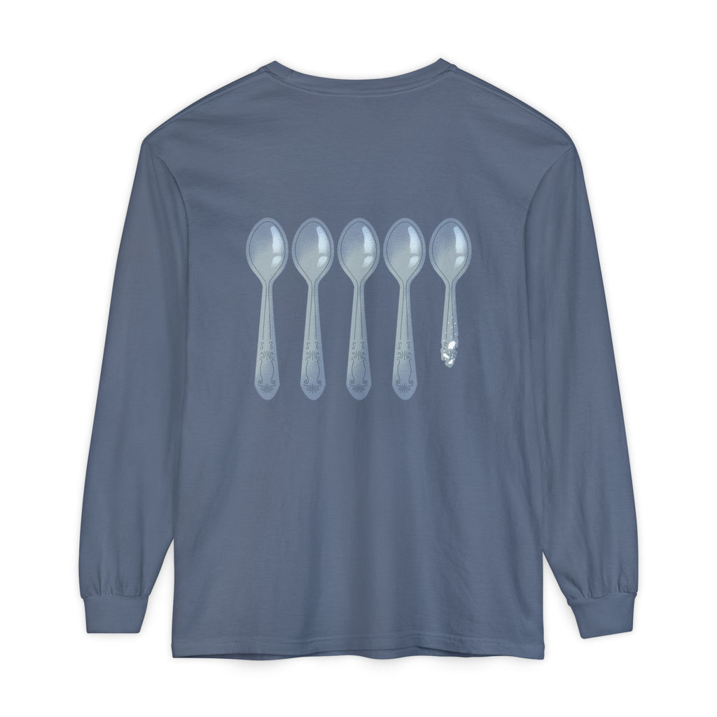 Fibro Warrior Long Sleeve Tee — Chronic Illness Awareness Purple Ribbon