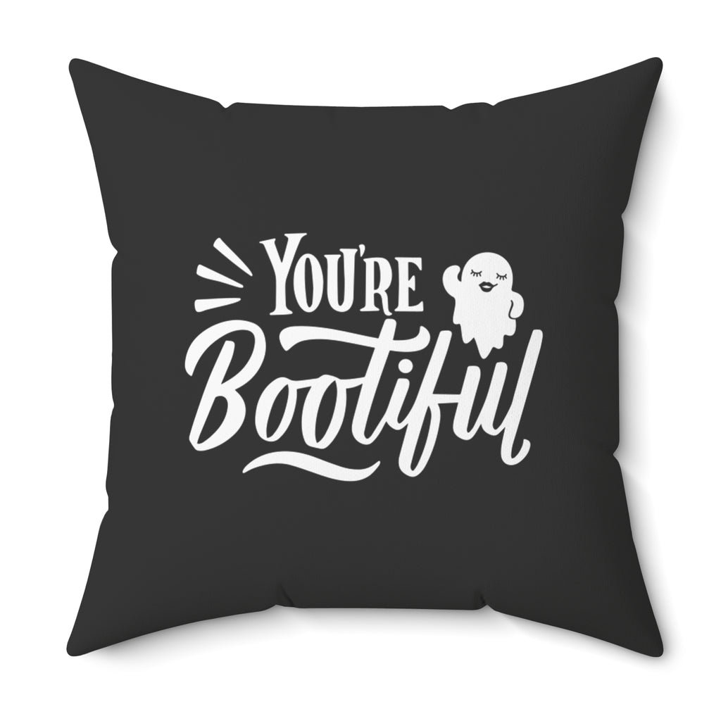 Halloween Warrior Wear - "You're Bootiful" Plush Square Pillow