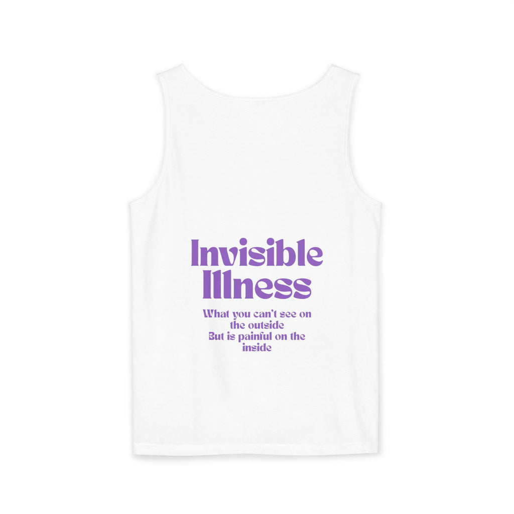 Invisible Illness Awareness Tank Top — Prescription: Rest (Purple Ribbon)