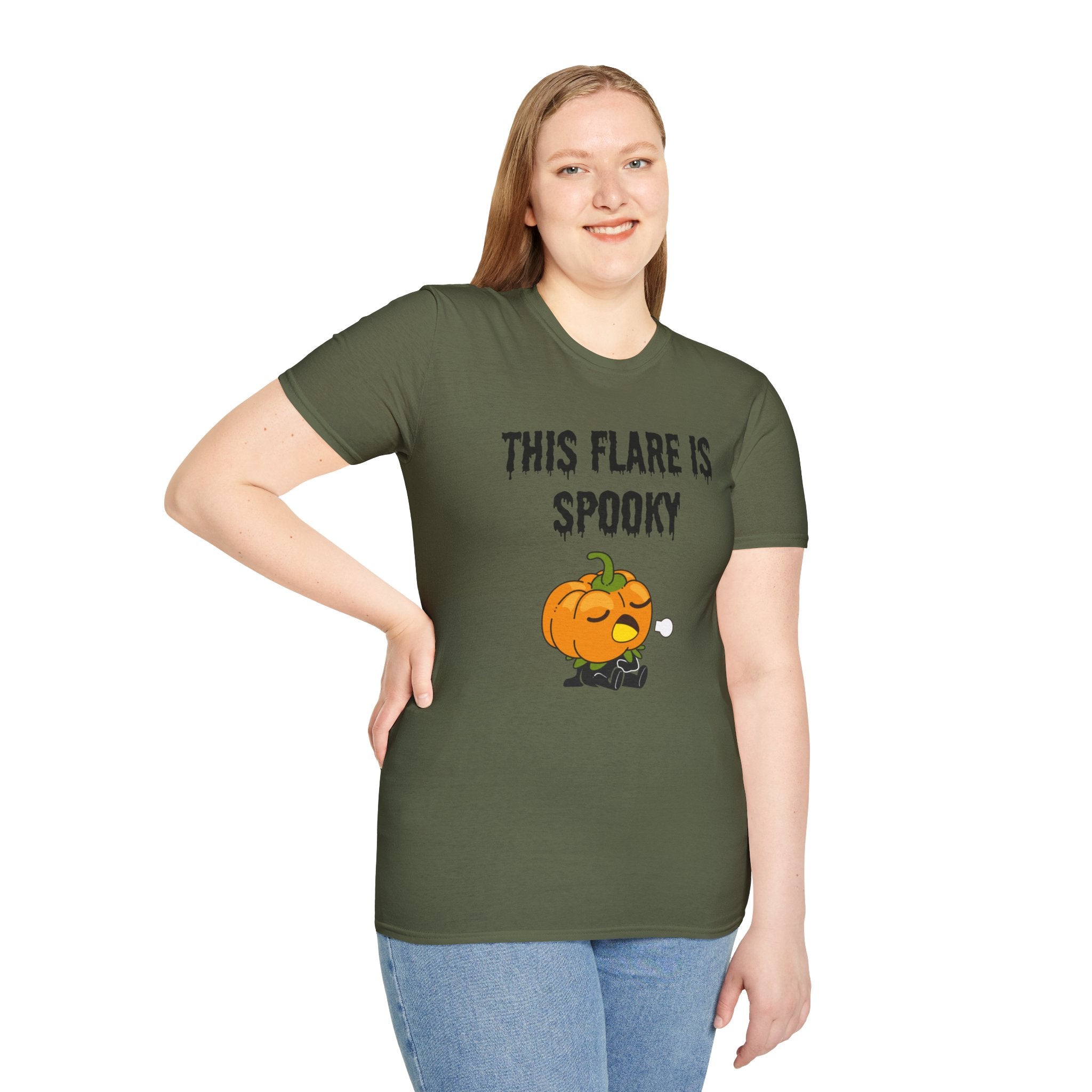 Halloween Warrior Wear - "This Flare Is Spooky" T‑Shirt
