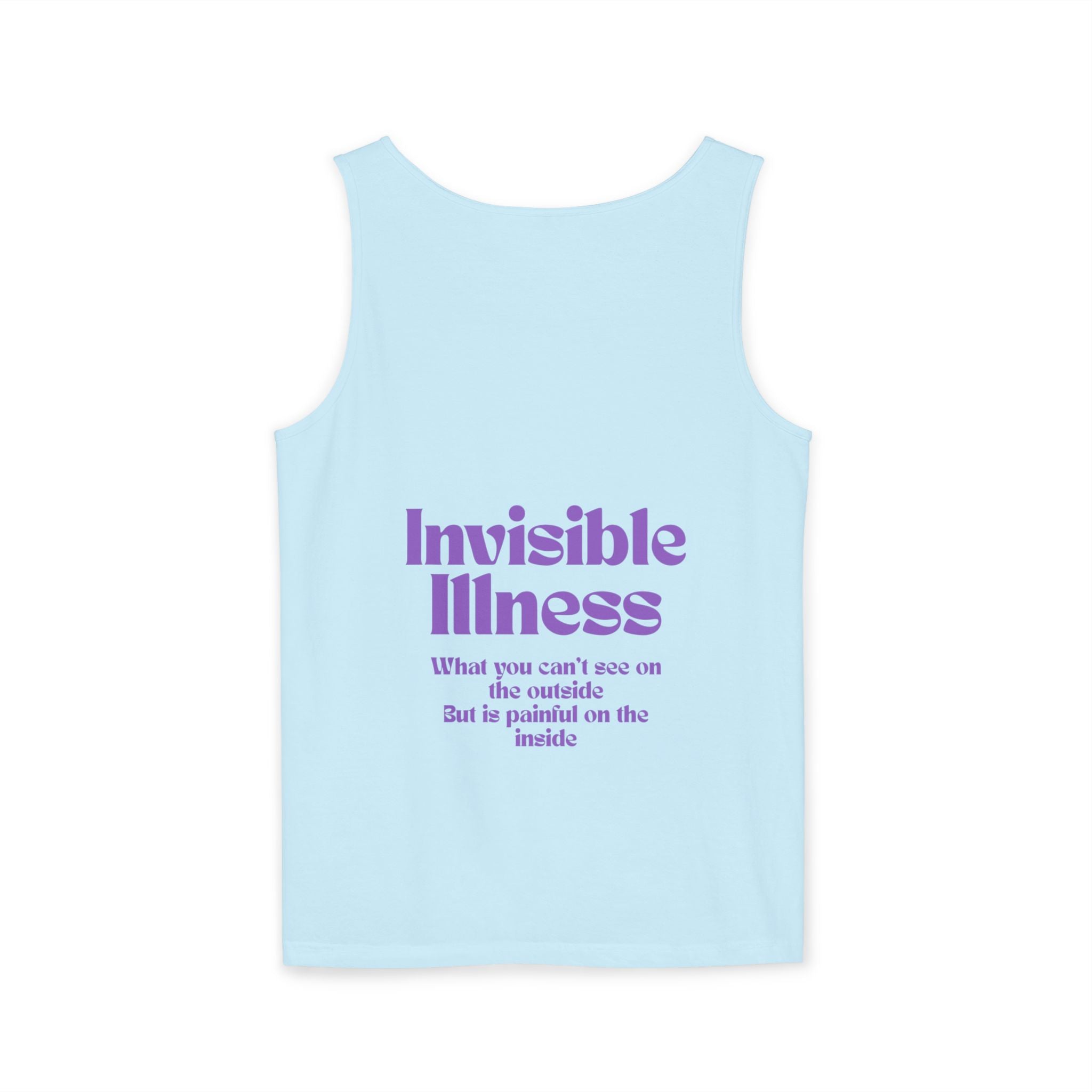 Invisible Illness Awareness Tank Top — Prescription: Rest (Purple Ribbon)
