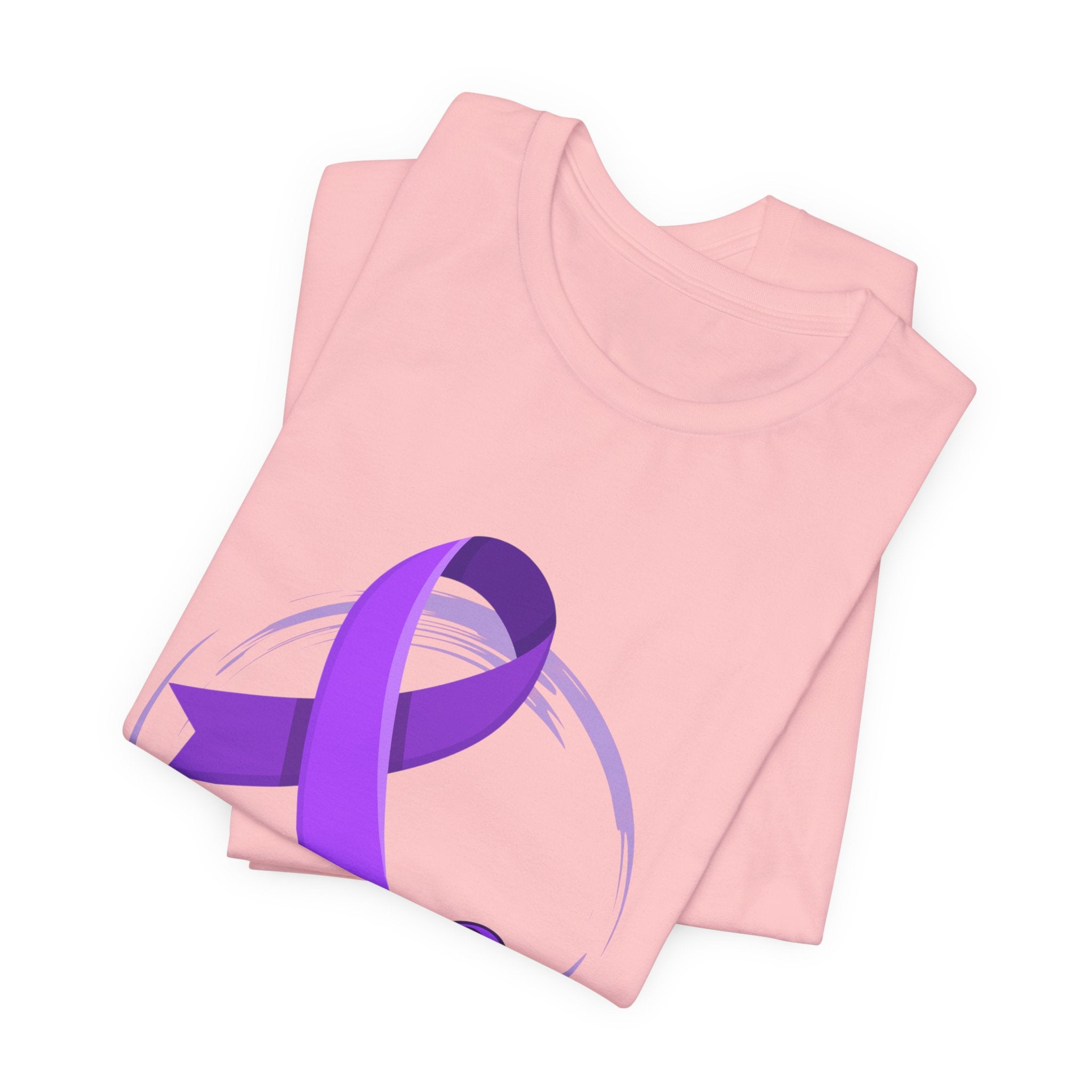 Fibro Warrior Tee — Fibromyalgia Awareness Purple Ribbon T-Shirt