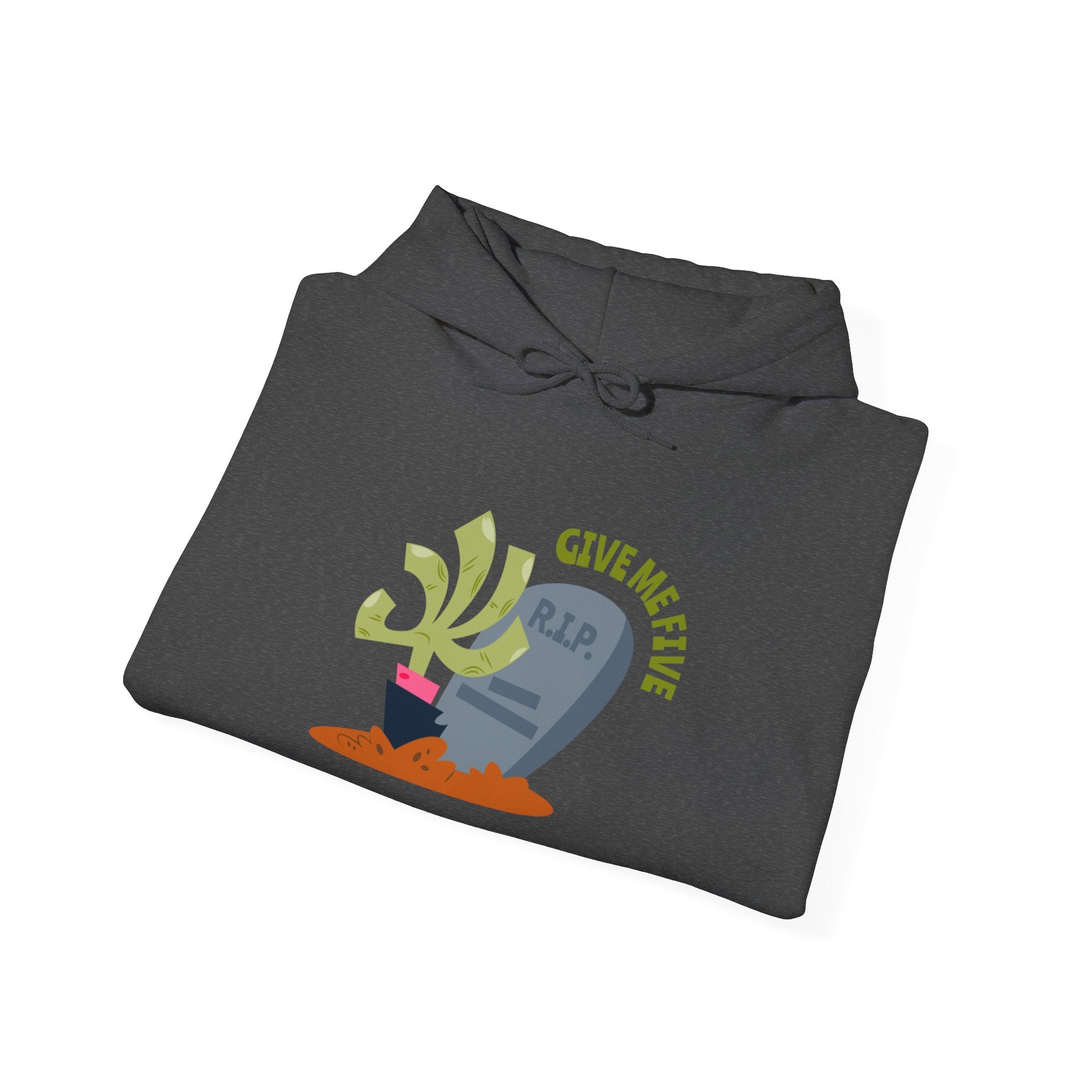 Tombstone Plant Hoodie — "Give Me Five" Cute Goth Pullover