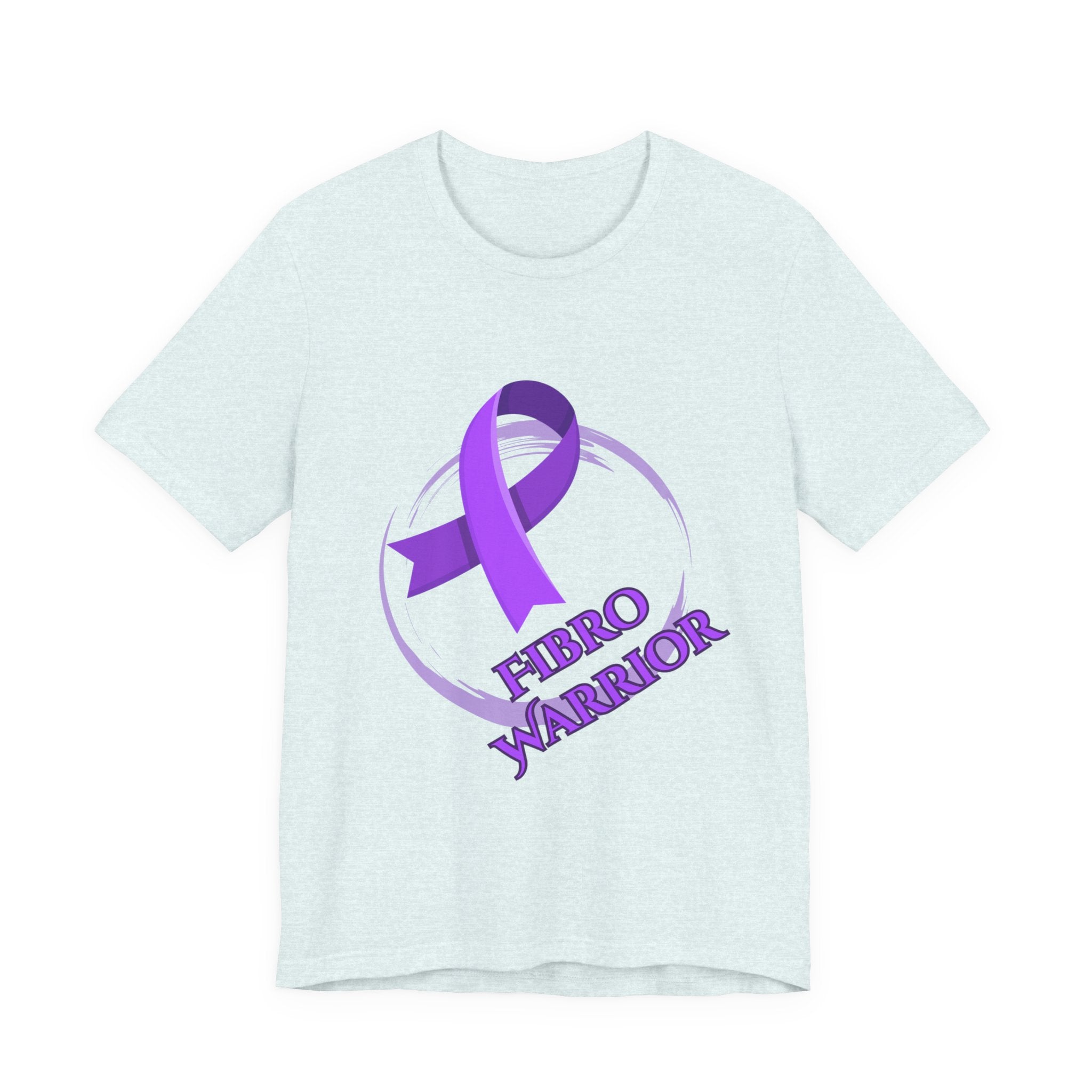 Fibro Warrior Tee — Fibromyalgia Awareness Purple Ribbon T-Shirt