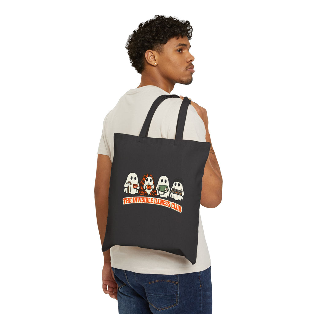 Halloween Warrior Wear - Invisible Illness Club Tote Bag Canvas Tote