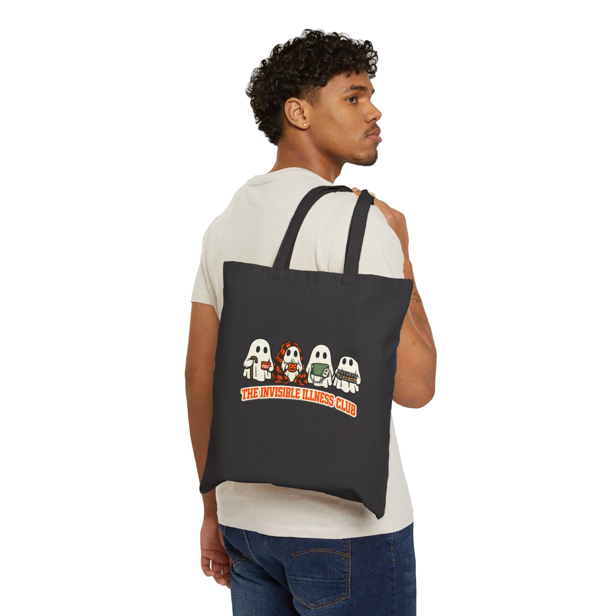Halloween Warrior Wear - Invisible Illness Club Tote Bag Canvas Tote
