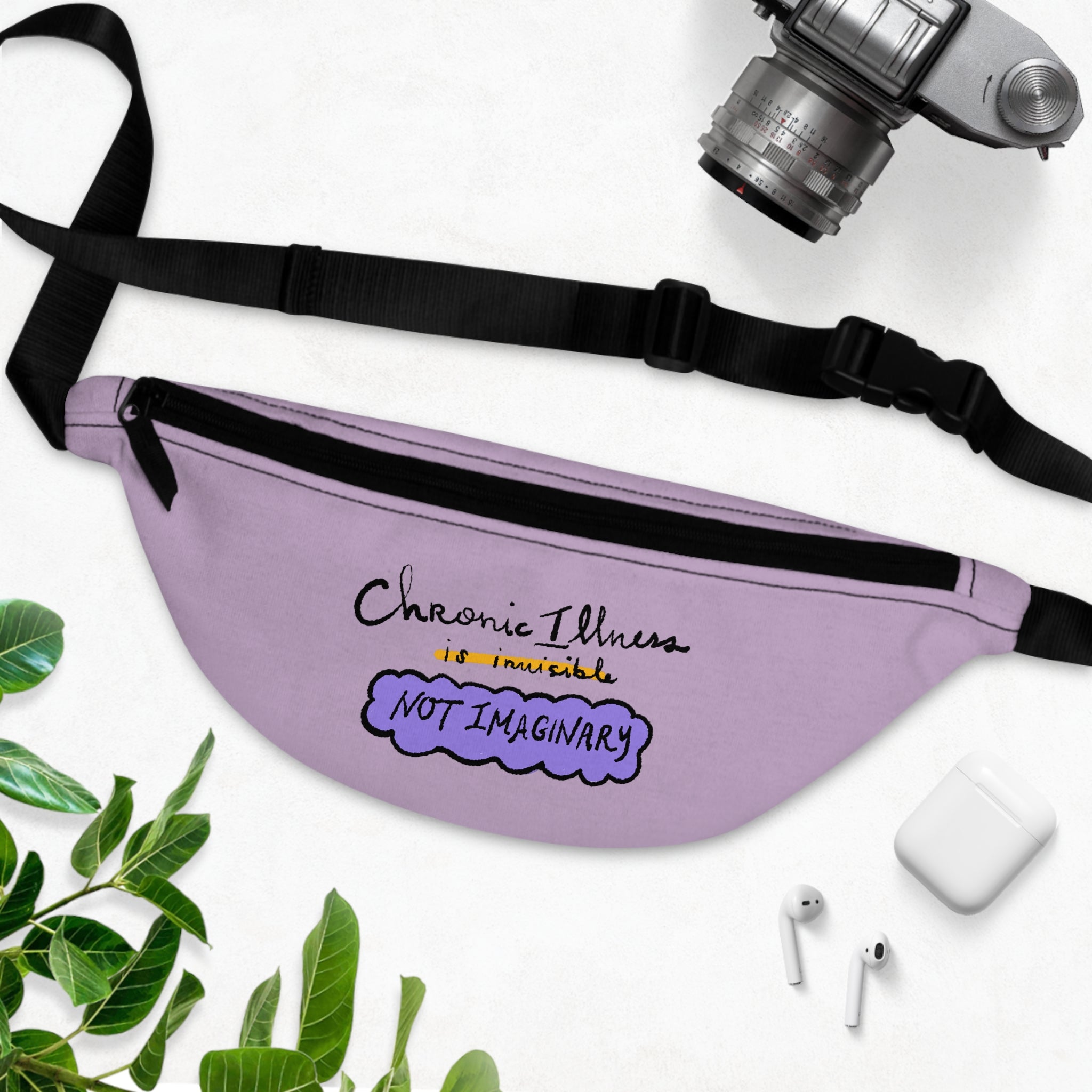 Chronic Illness Is Not Imaginary Lavender Fanny Pack