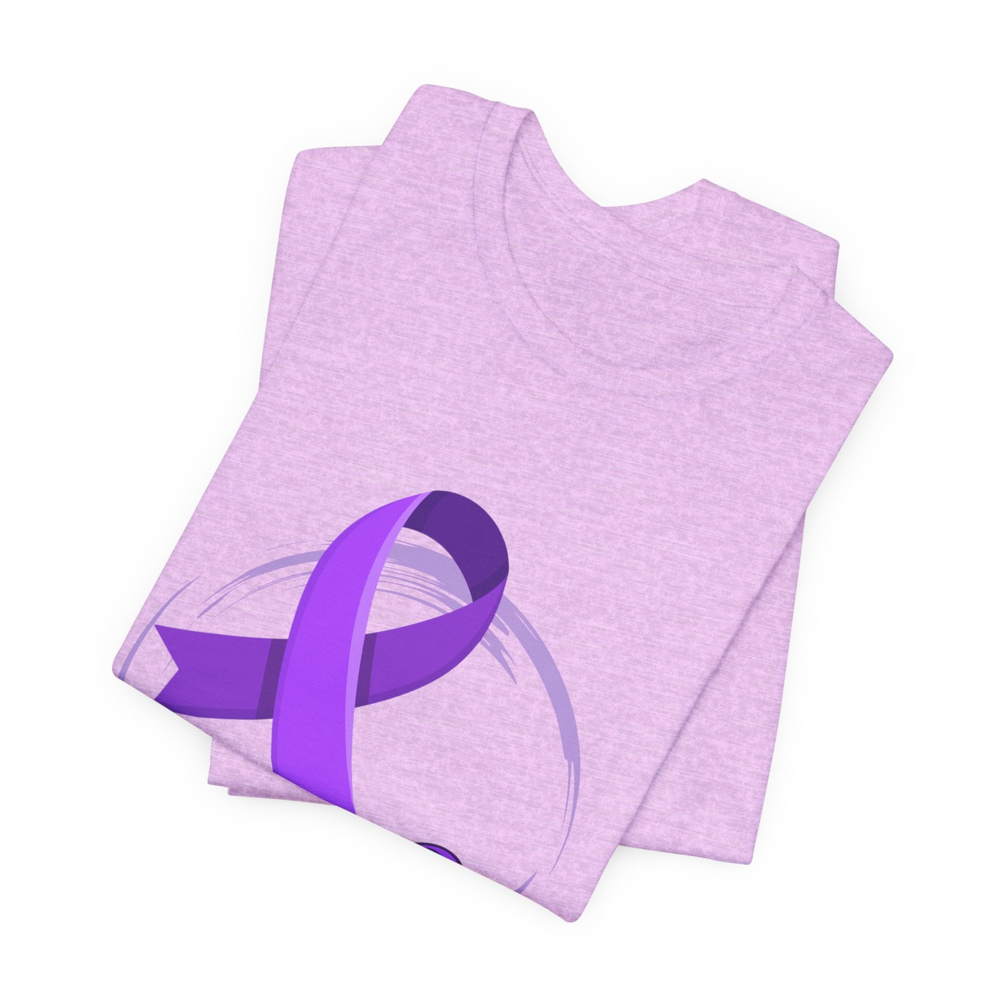 Fibro Warrior Tee — Fibromyalgia Awareness Purple Ribbon T-Shirt