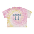 Women's Tie-Dye Crop Tee — Chronic Illness Awareness Spoonie Support Shirt