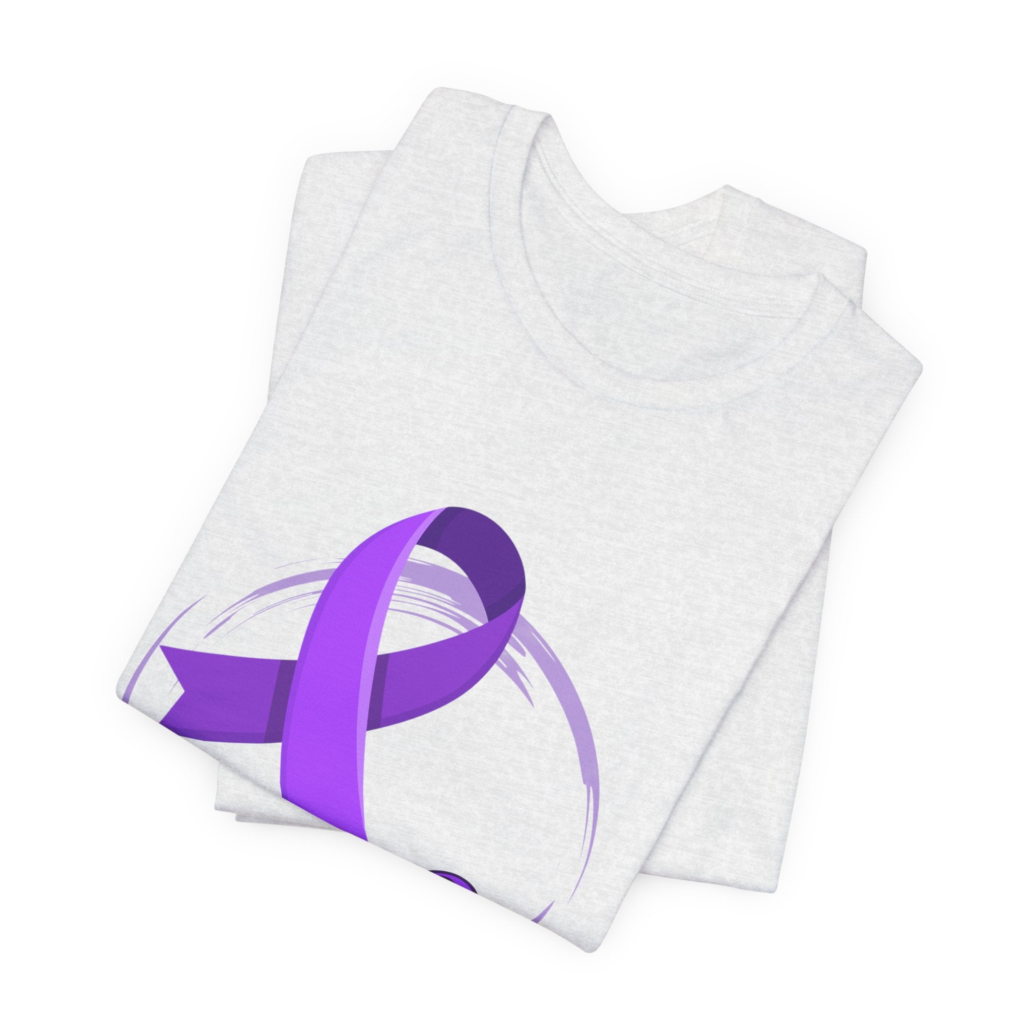 Fibro Warrior Tee — Fibromyalgia Awareness Purple Ribbon T-Shirt
