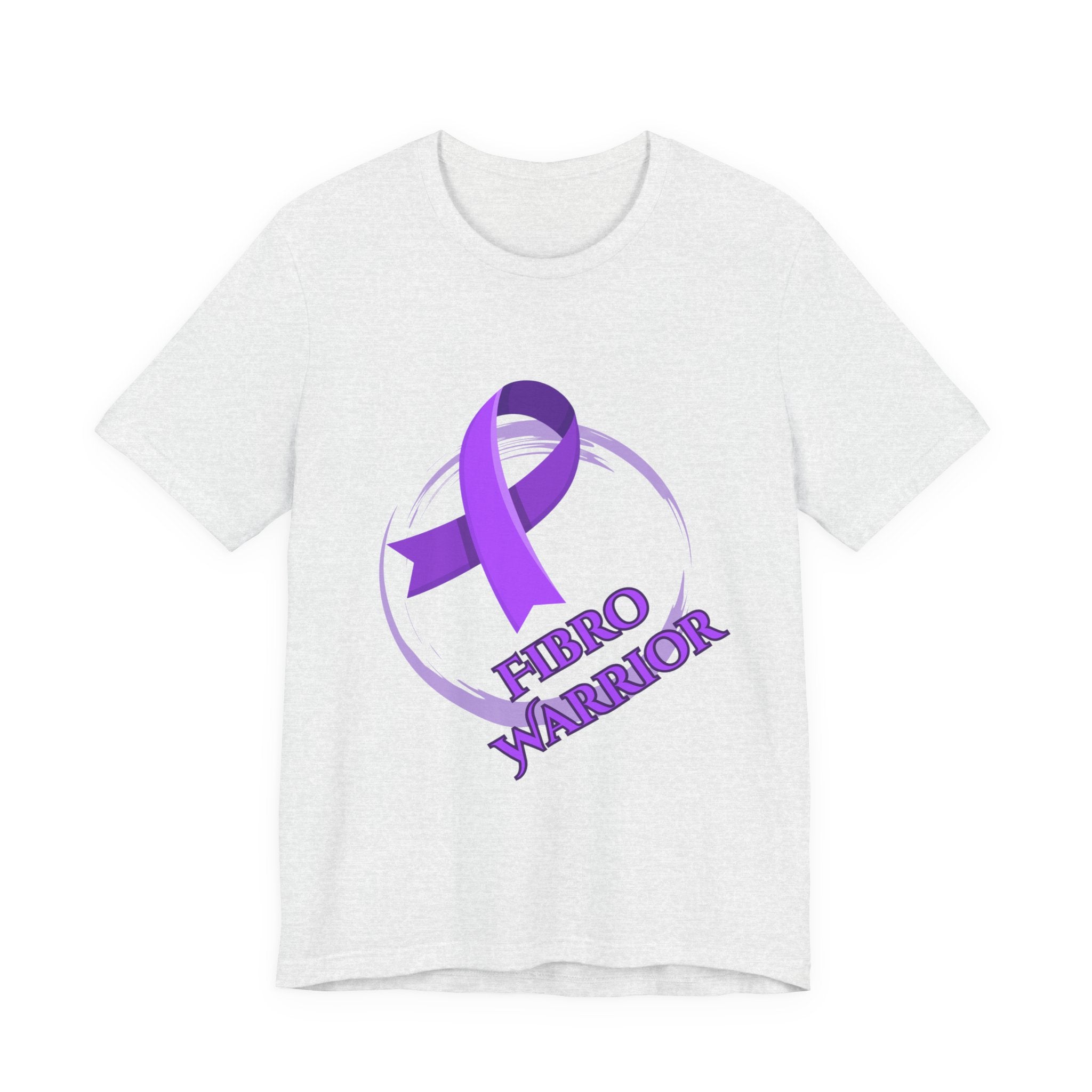 Fibro Warrior Tee — Fibromyalgia Awareness Purple Ribbon T-Shirt