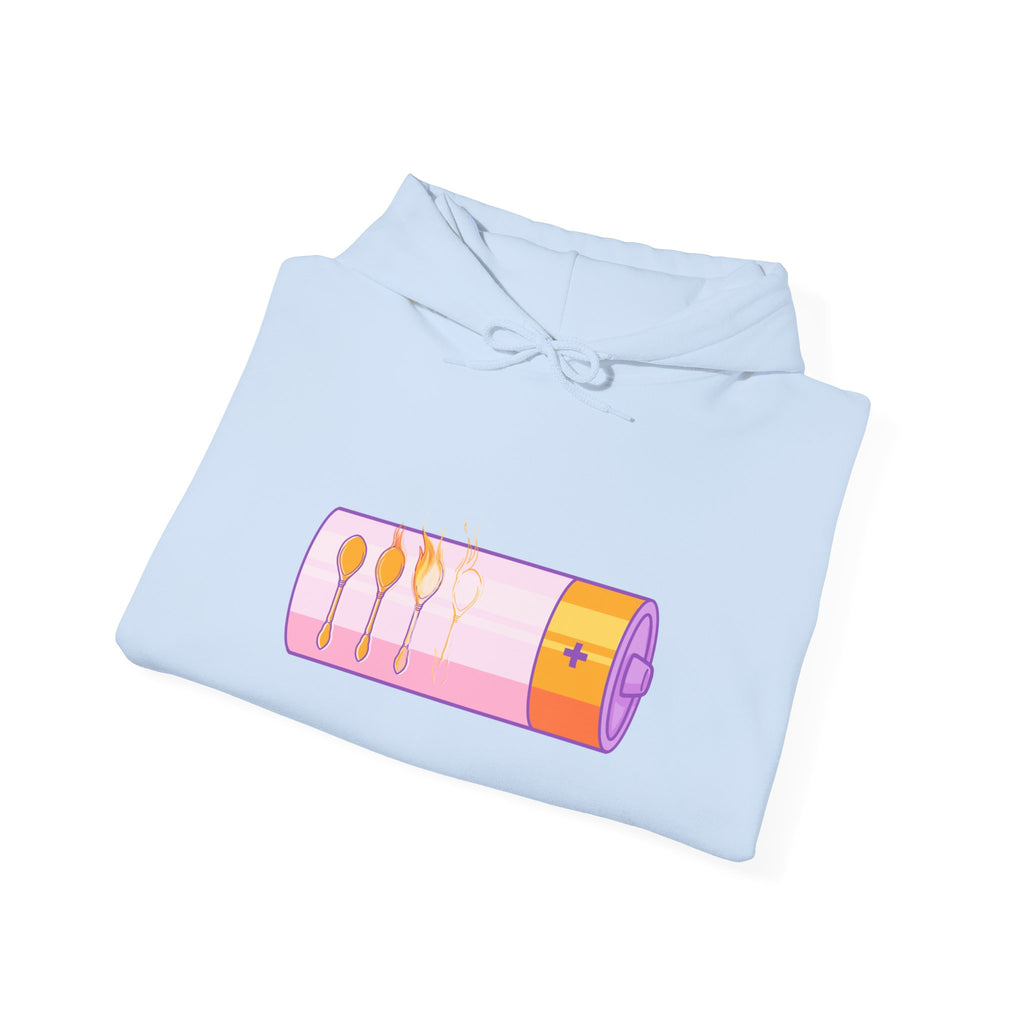 Invisible Illness Awareness Hoodie — Purple Ribbon 'Warrior' Watercolor Design
