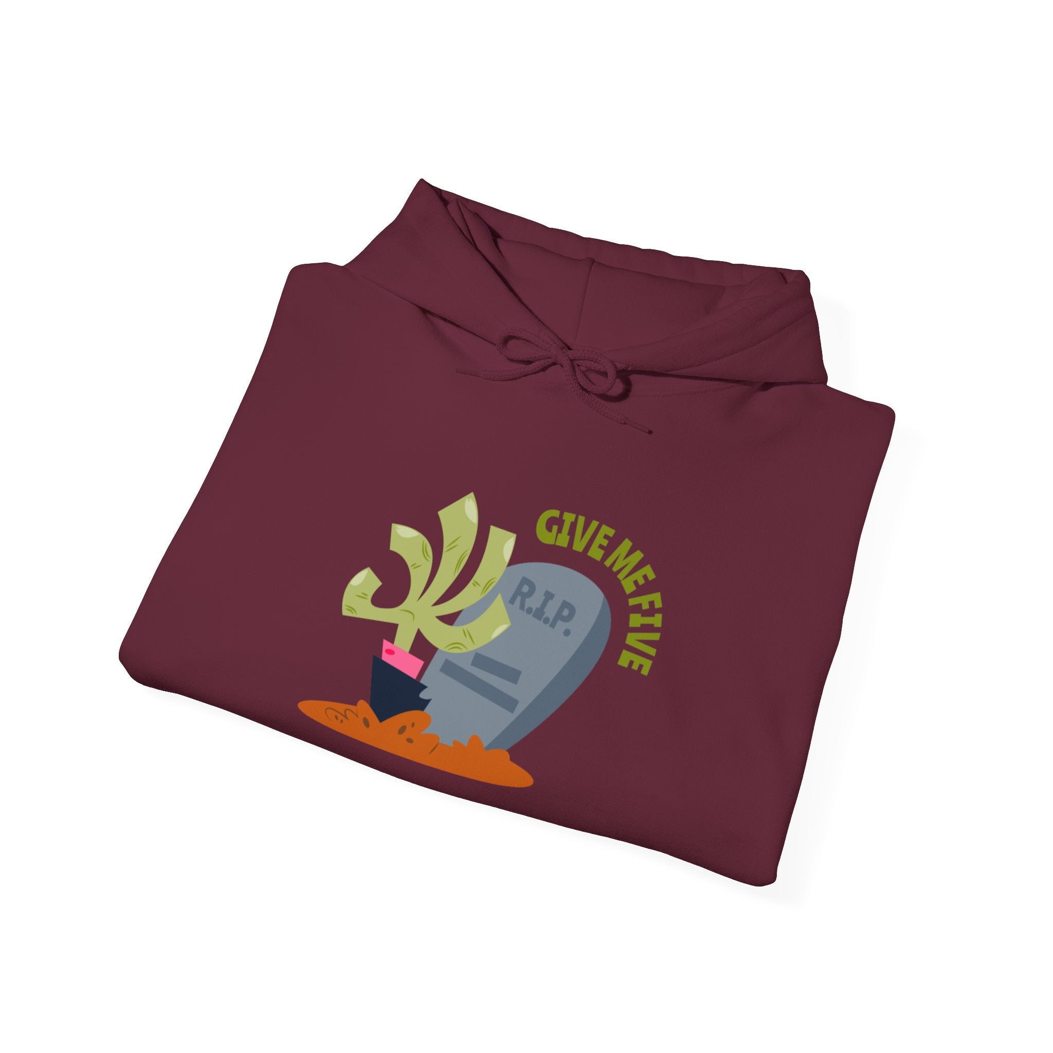 Tombstone Plant Hoodie — "Give Me Five" Cute Goth Pullover