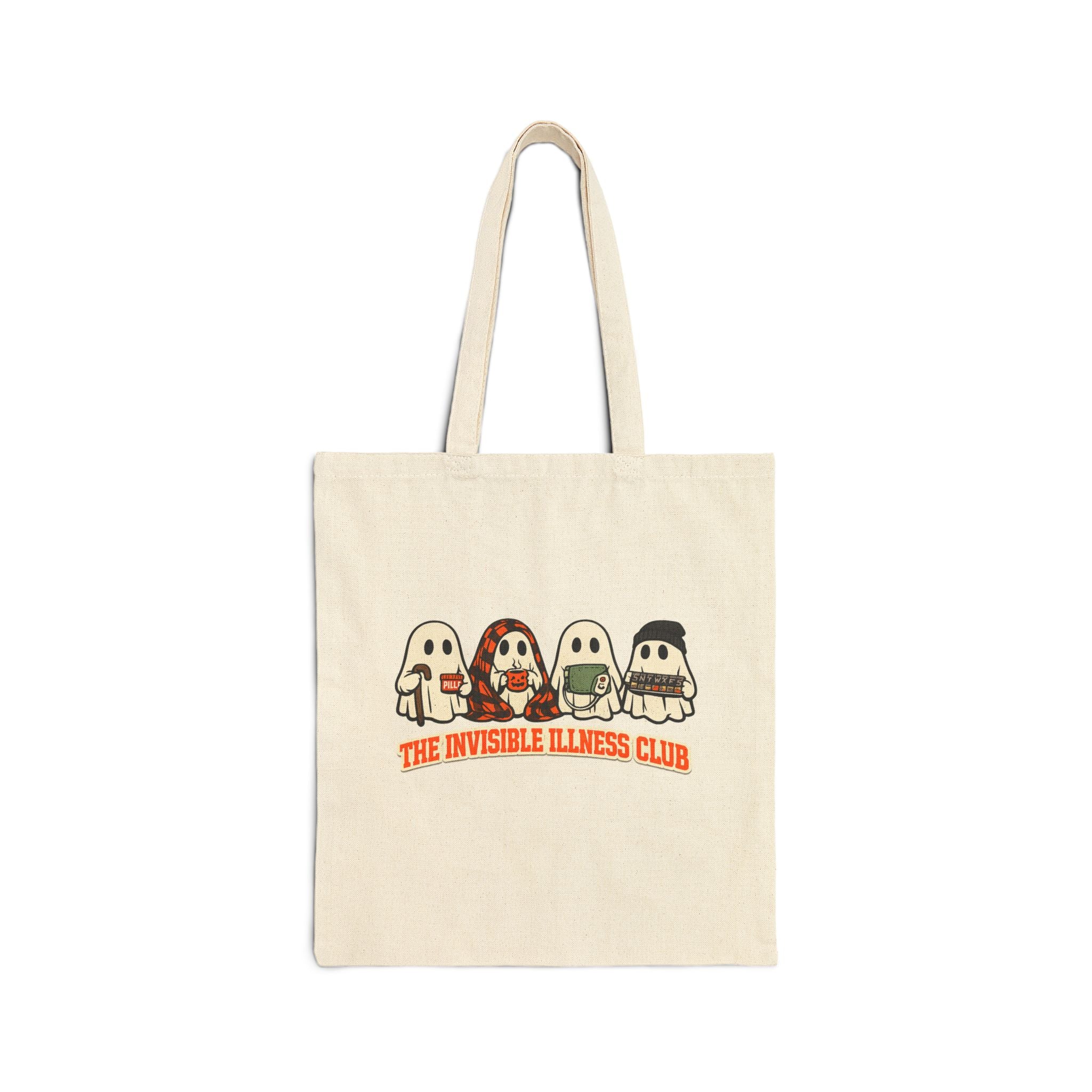 Halloween Warrior Wear - Invisible Illness Club Tote Bag Canvas Tote