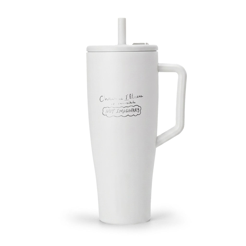 40oz Insulated Tumbler with Handle & Lid — Travel Mug