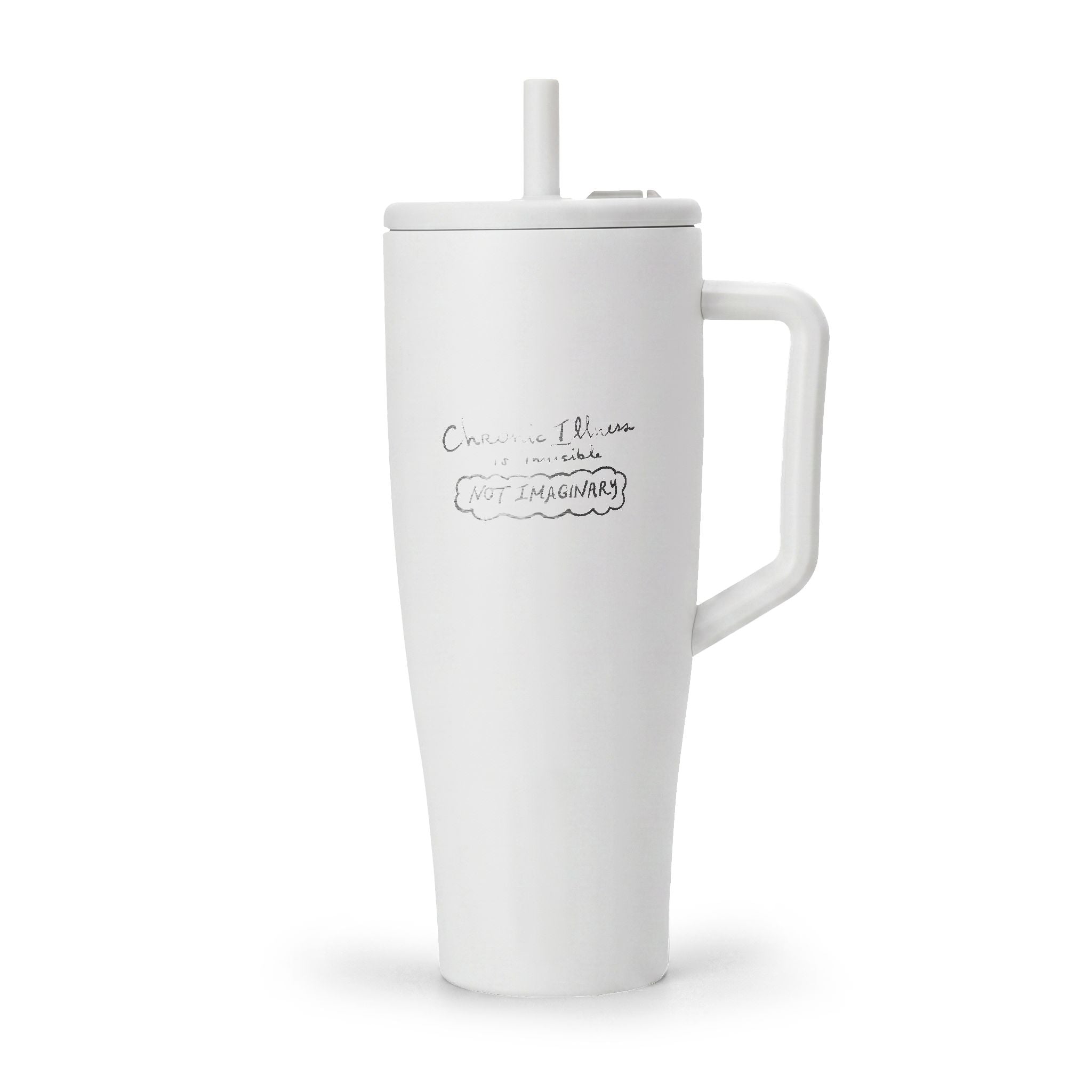 40oz Insulated Tumbler with Handle & Lid — Travel Mug
