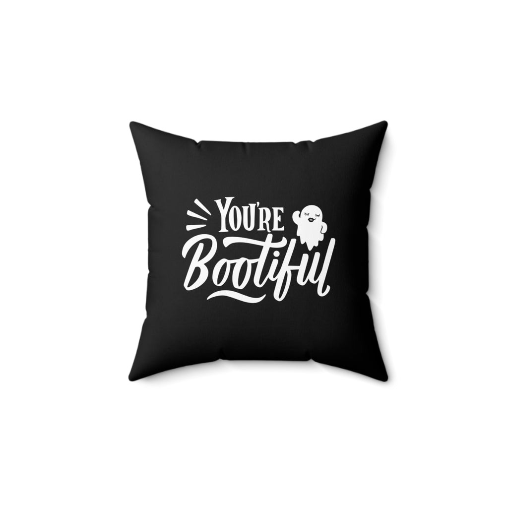 Halloween Warrior Wear - "You're Bootiful" Plush Square Pillow