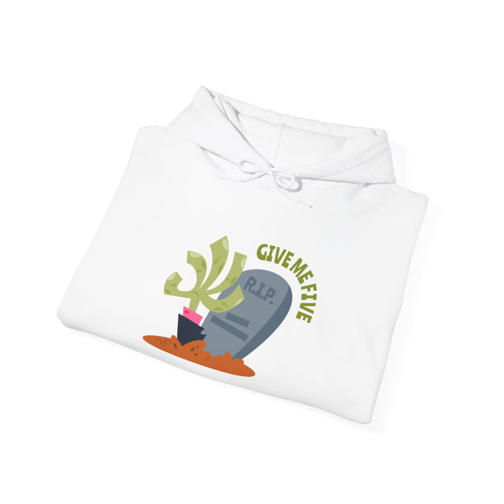 Tombstone Plant Hoodie — "Give Me Five" Cute Goth Pullover