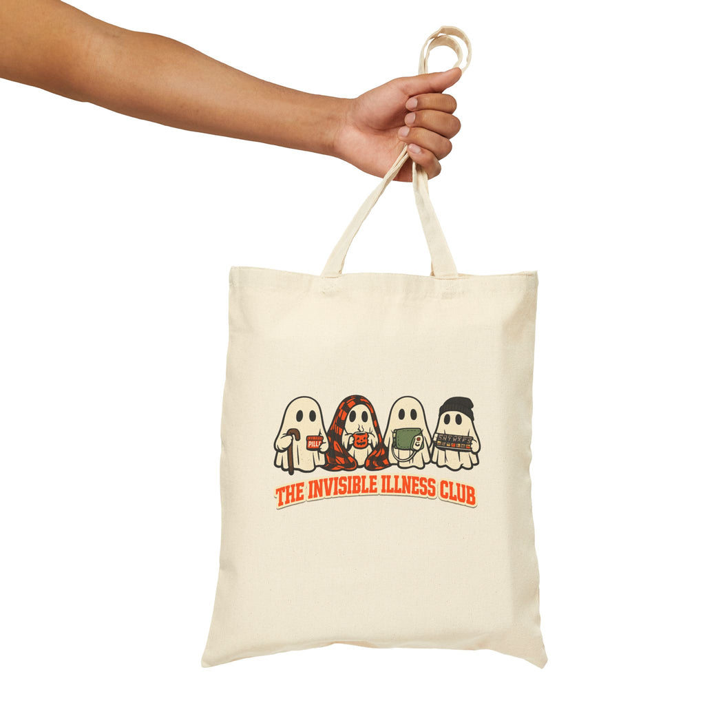 Halloween Warrior Wear - Invisible Illness Club Tote Bag Canvas Tote