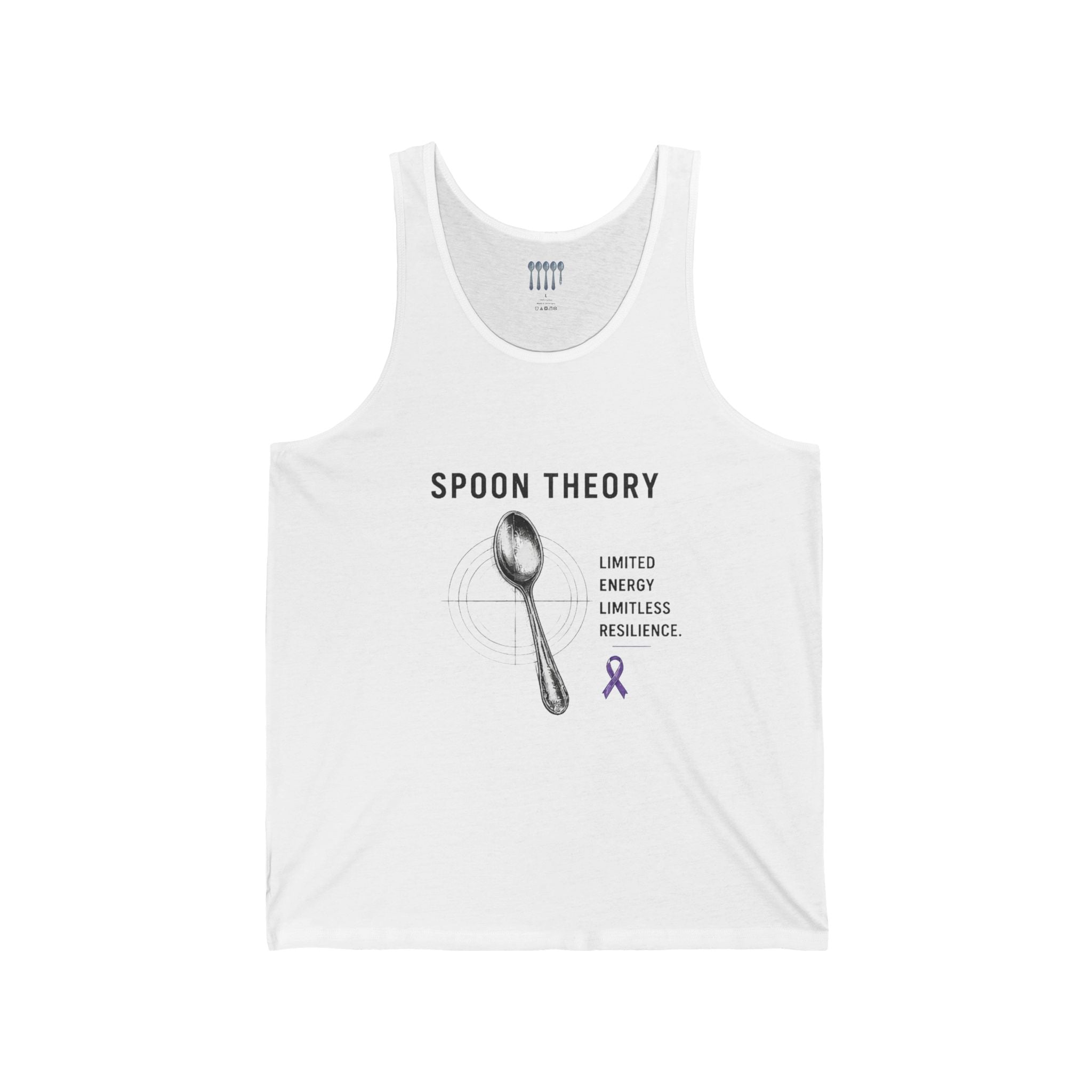 Spoon Theory Tank — Limited Energy Chronic Illness Support Tank Top