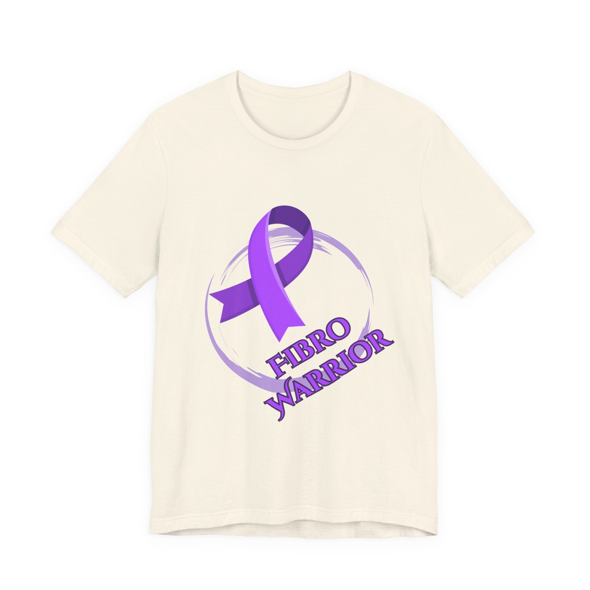 Fibro Warrior Tee — Fibromyalgia Awareness Purple Ribbon T-Shirt