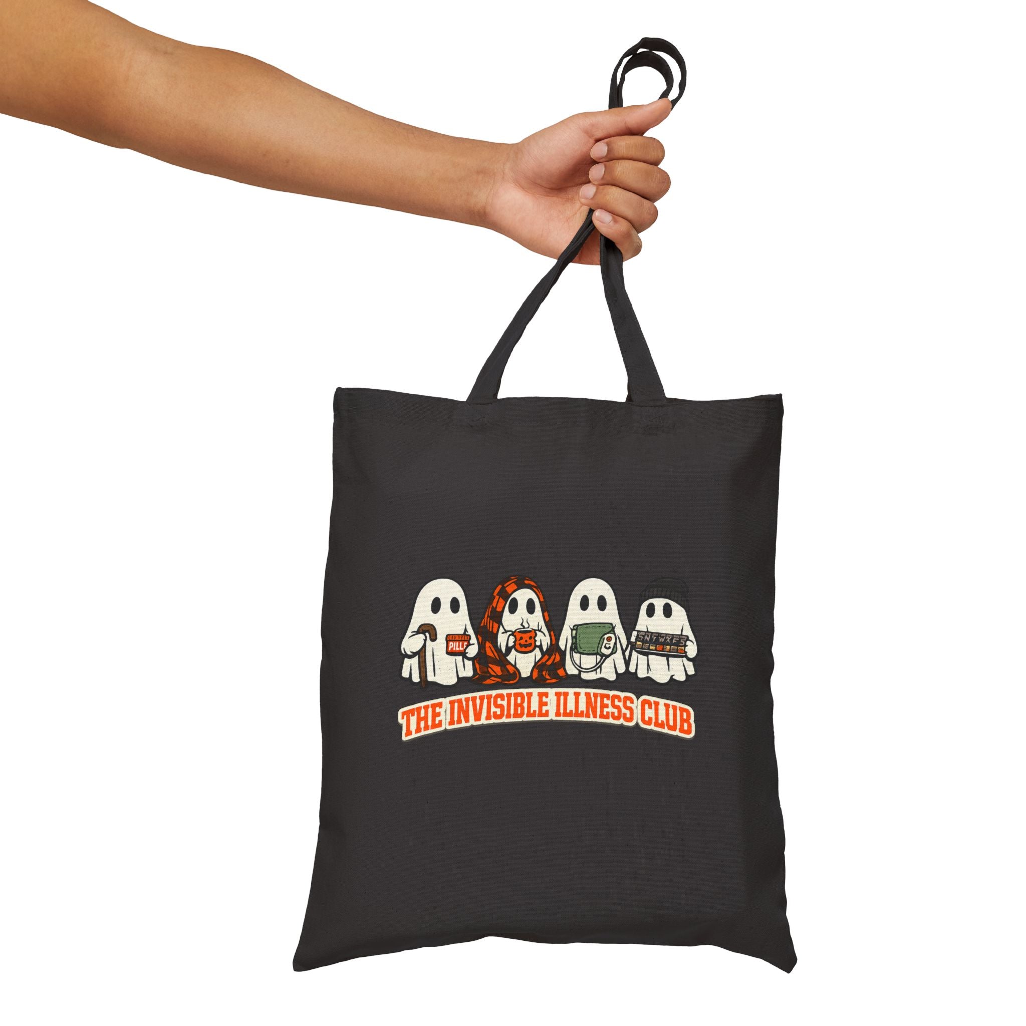Halloween Warrior Wear - Invisible Illness Club Tote Bag Canvas Tote