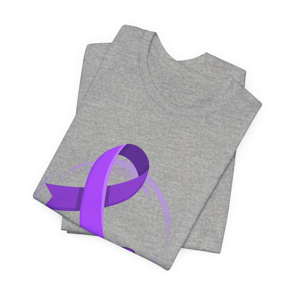 Fibro Warrior Tee — Fibromyalgia Awareness Purple Ribbon T-Shirt