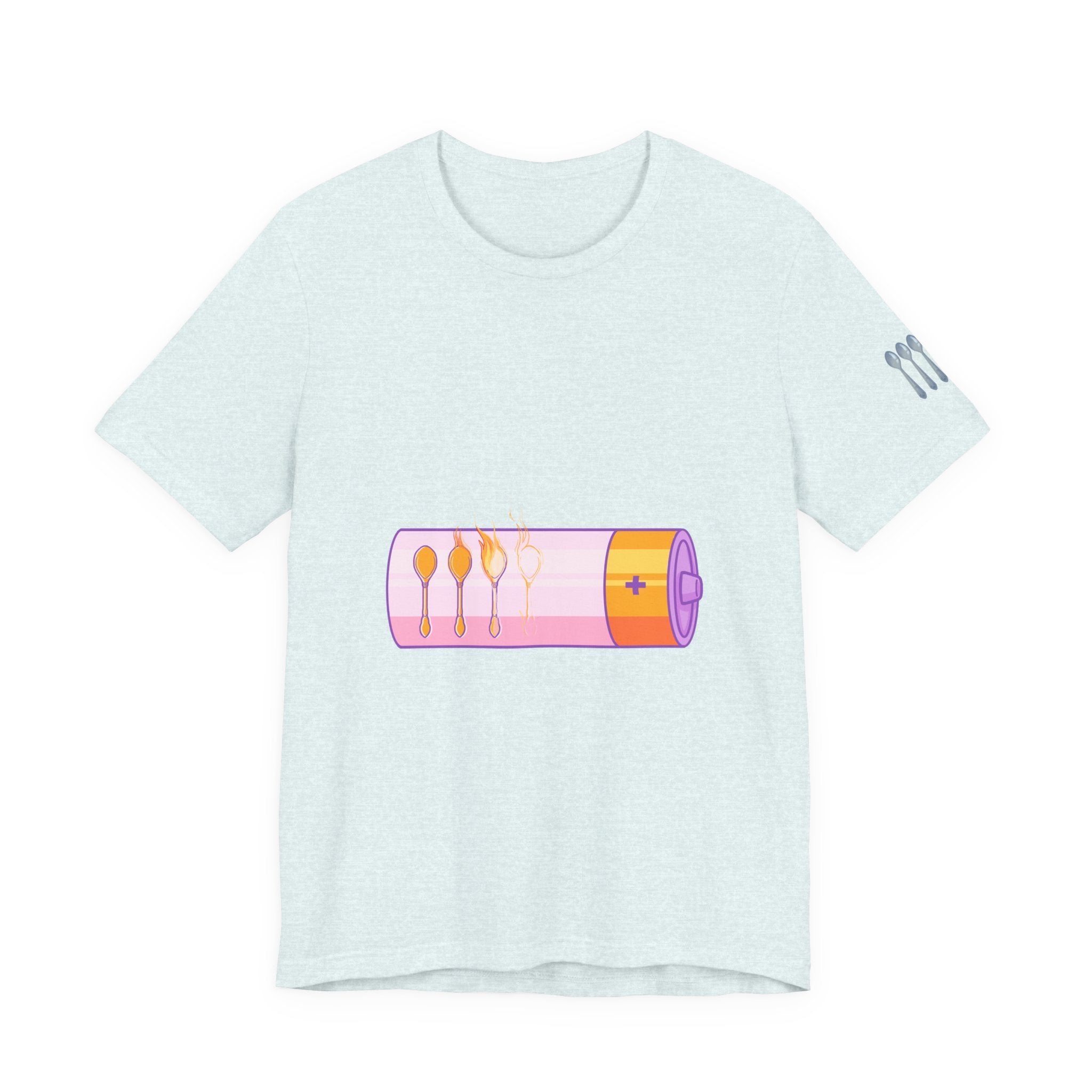 Unisex Jersey Short Sleeve Tee - Spoon Theory: Chronic Illness Awareness Apparel