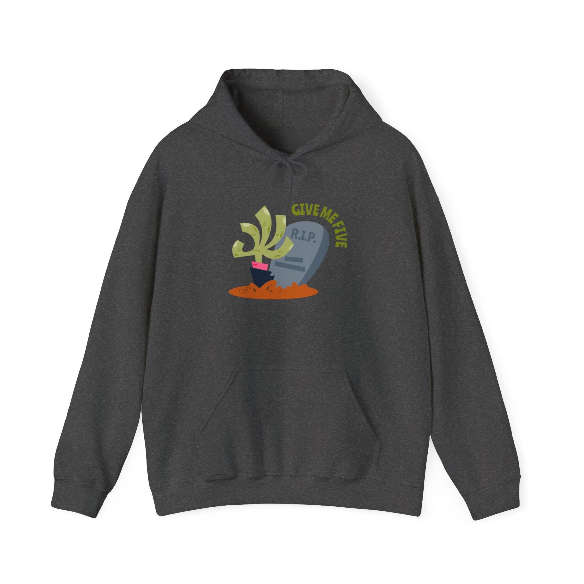 Tombstone Plant Hoodie — "Give Me Five" Cute Goth Pullover