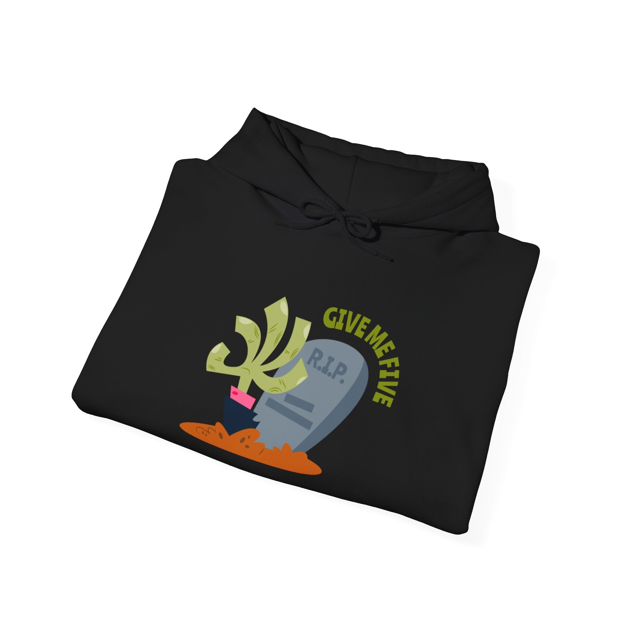 Tombstone Plant Hoodie — "Give Me Five" Cute Goth Pullover