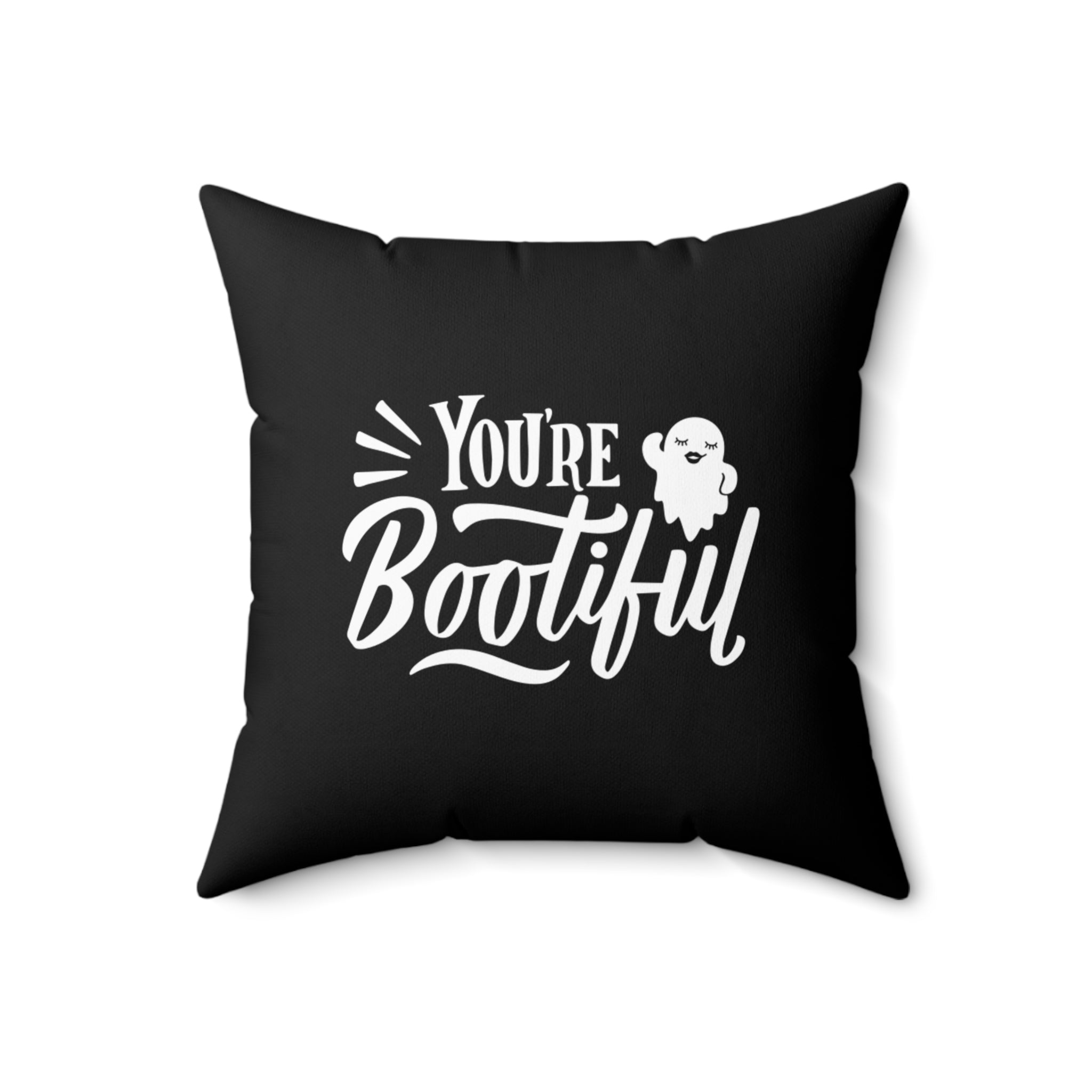 Halloween Warrior Wear - "You're Bootiful" Plush Square Pillow