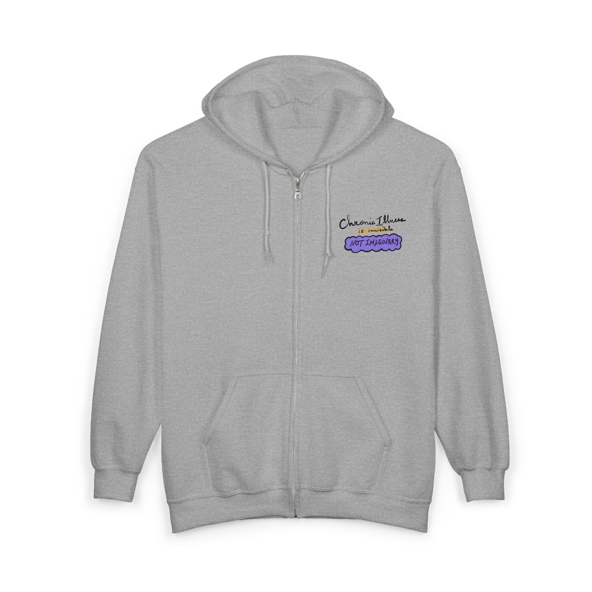 Halloween Warrior Wear - "Dead Tired: Chronically Ill" Full Zip Up Hoodie