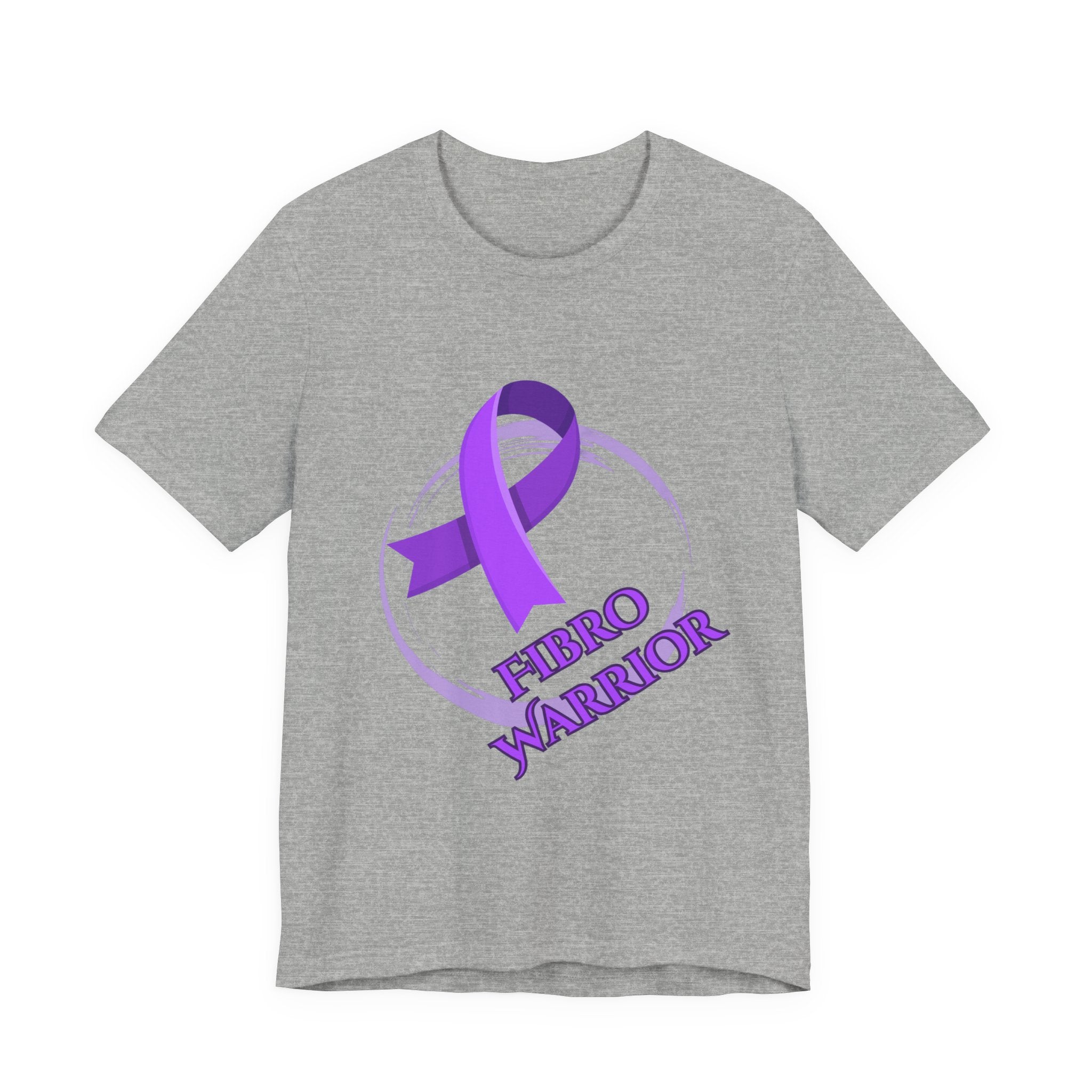 Fibro Warrior Tee — Fibromyalgia Awareness Purple Ribbon T-Shirt