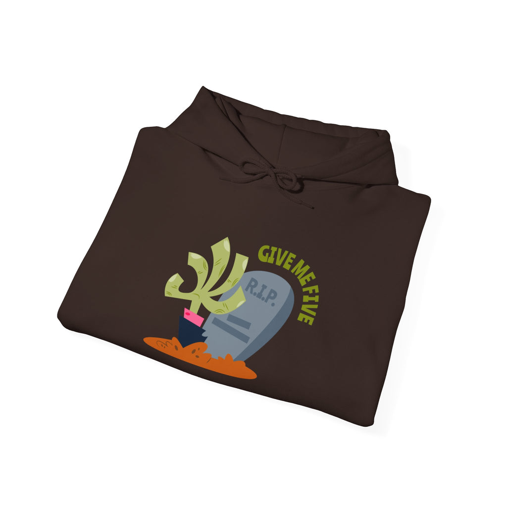 Tombstone Plant Hoodie — "Give Me Five" Cute Goth Pullover