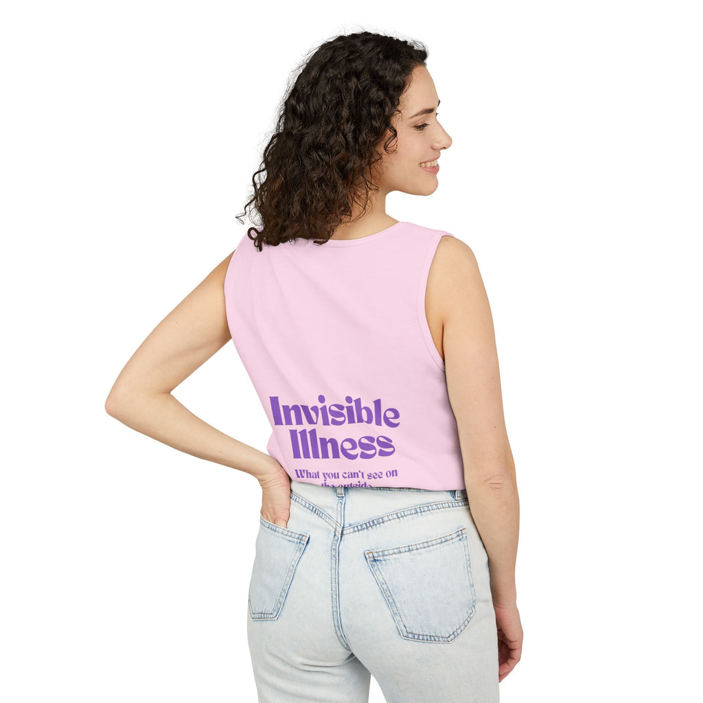 Invisible Illness Awareness Tank Top — Prescription: Rest (Purple Ribbon)