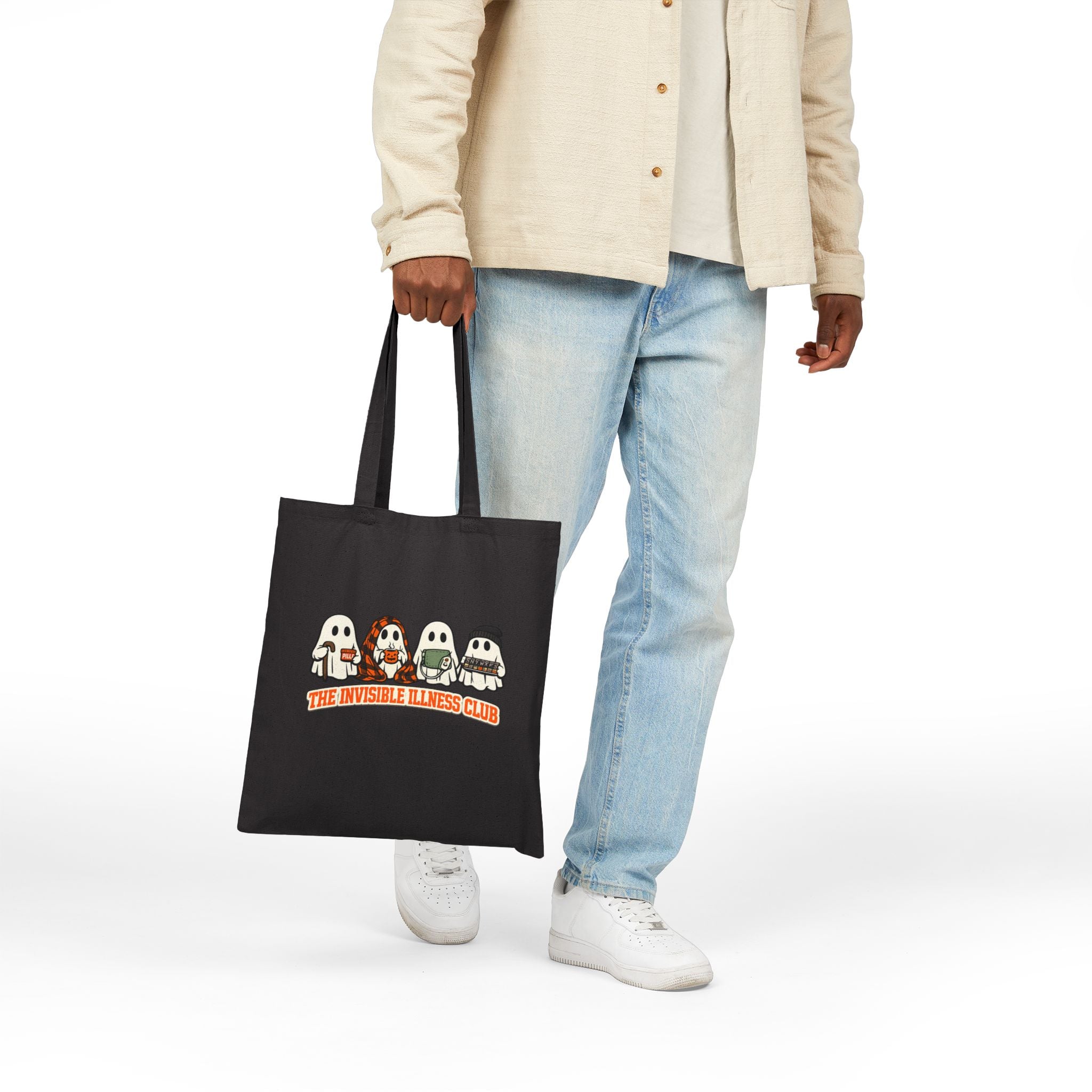 Halloween Warrior Wear - Invisible Illness Club Tote Bag Canvas Tote