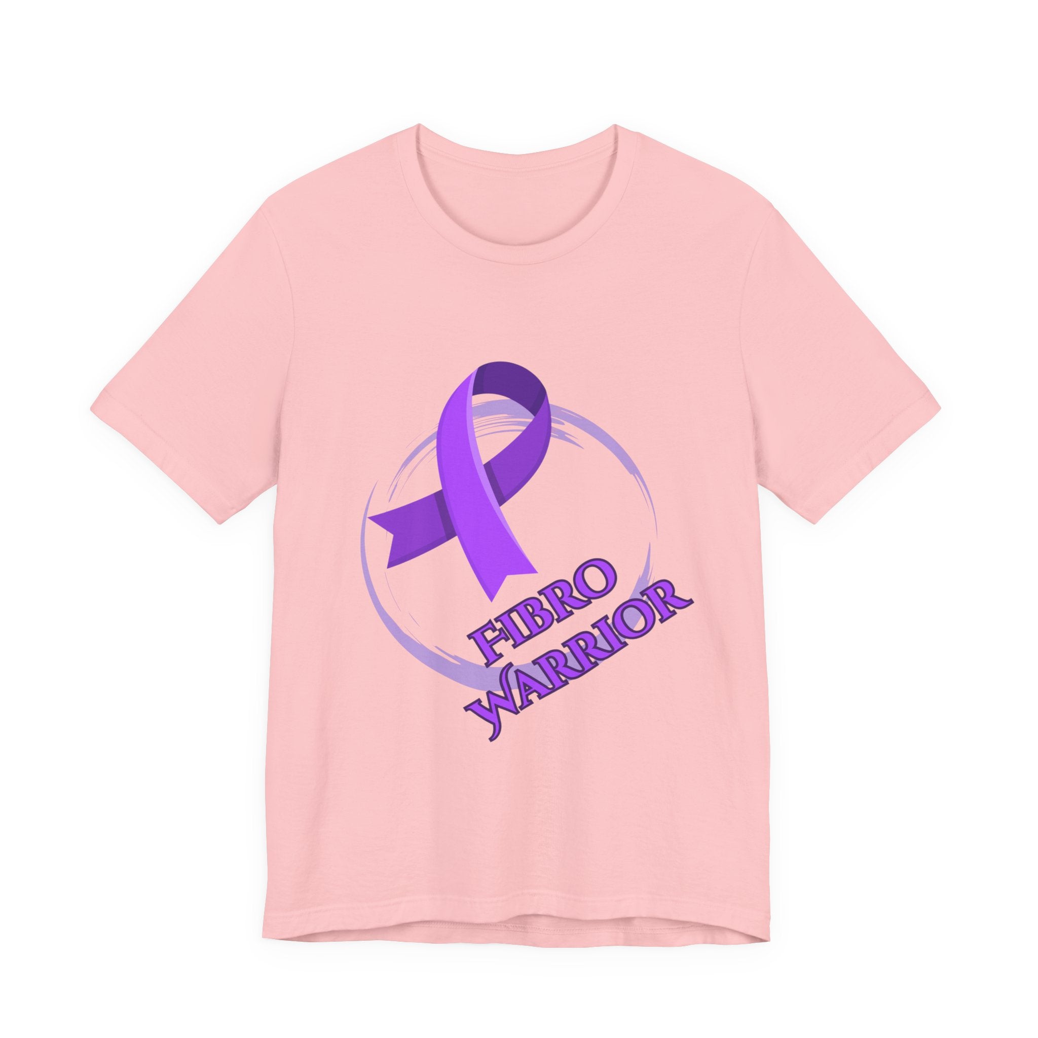 Fibro Warrior Tee — Fibromyalgia Awareness Purple Ribbon T-Shirt